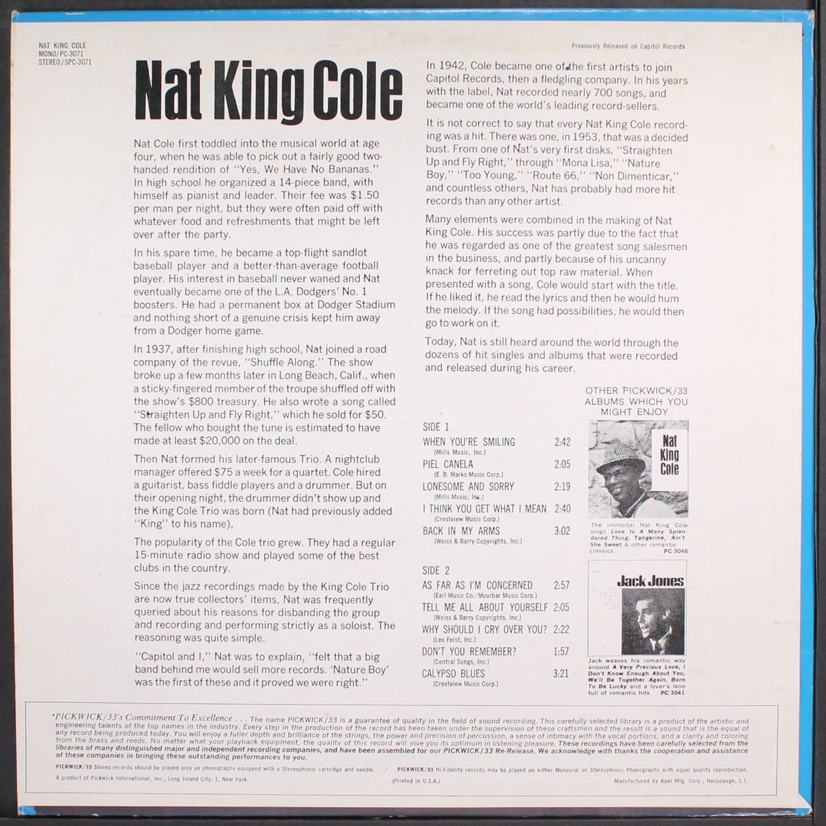 when you're smiling by NAT KING COLE