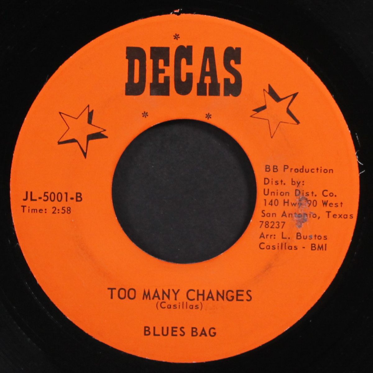 too many changes / i found me a new love by BLUES BAG
