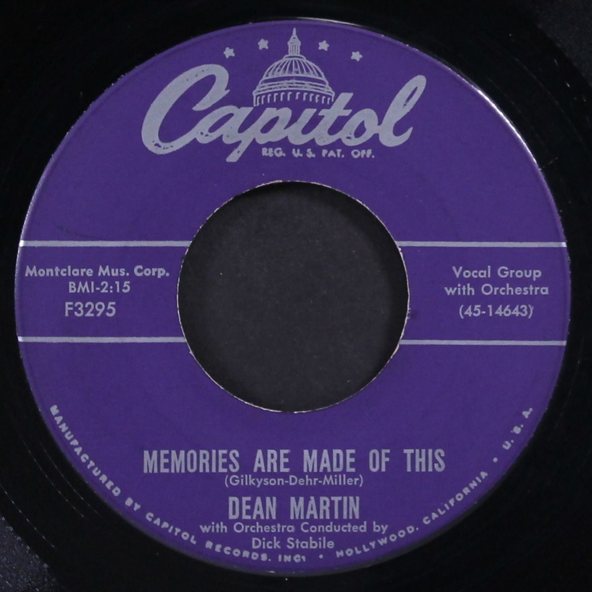 change of heart / memories are made of this by DEAN MARTIN