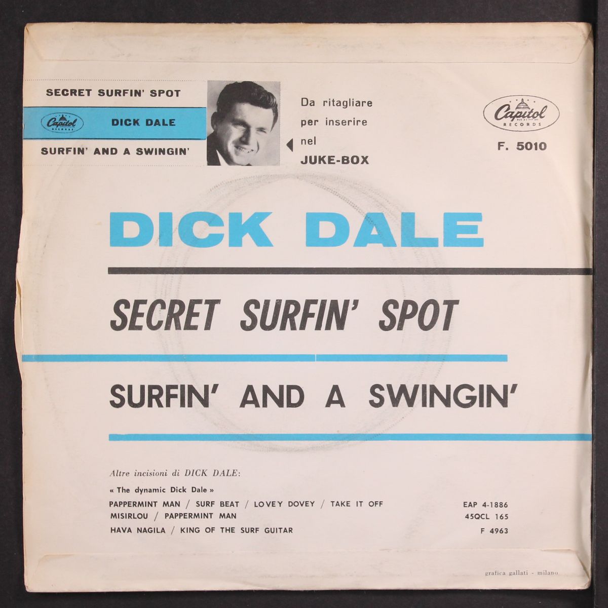 secret surfin' spot / surfin' and a swingin' by DICK DALE