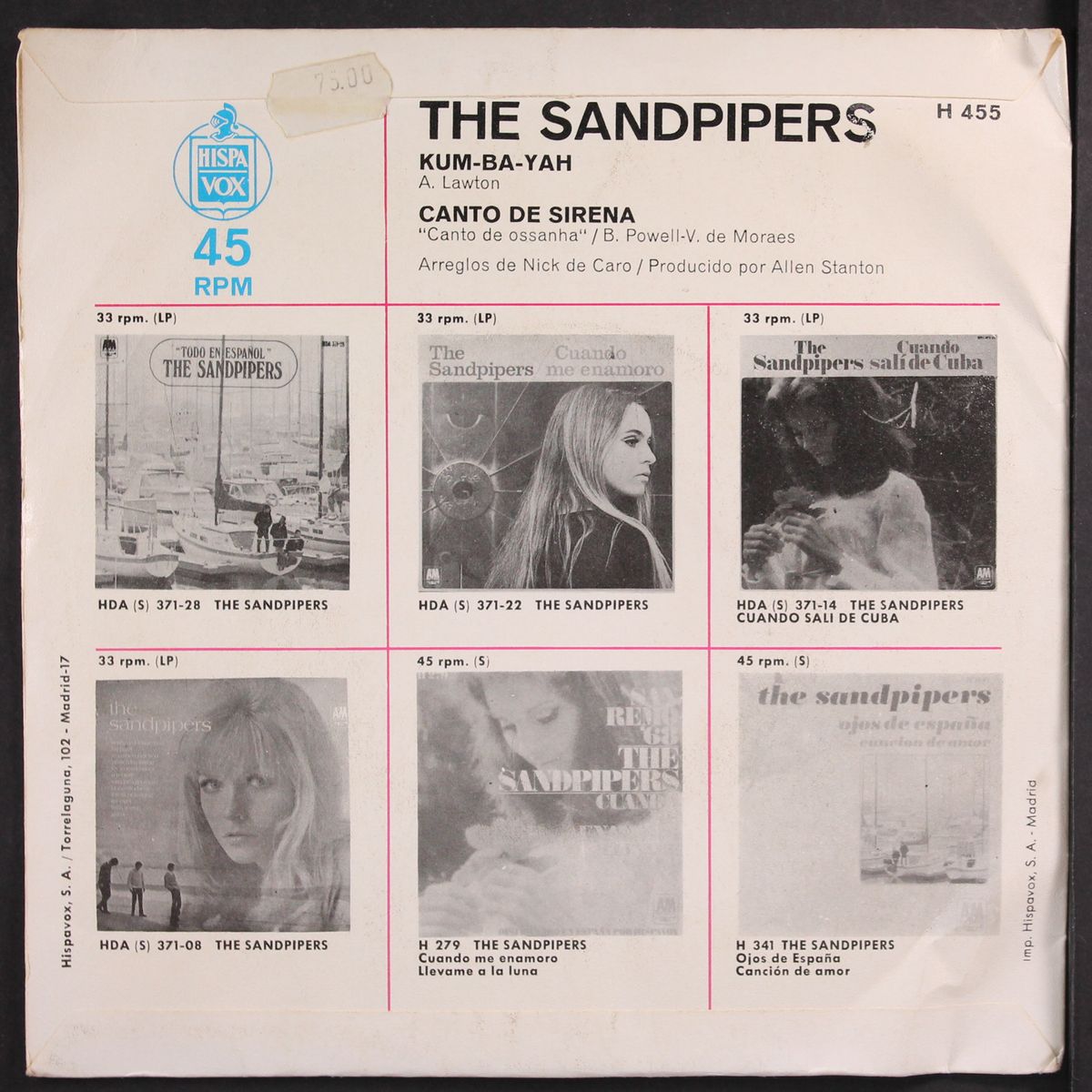 kum-ba-yah by SANDPIPERS