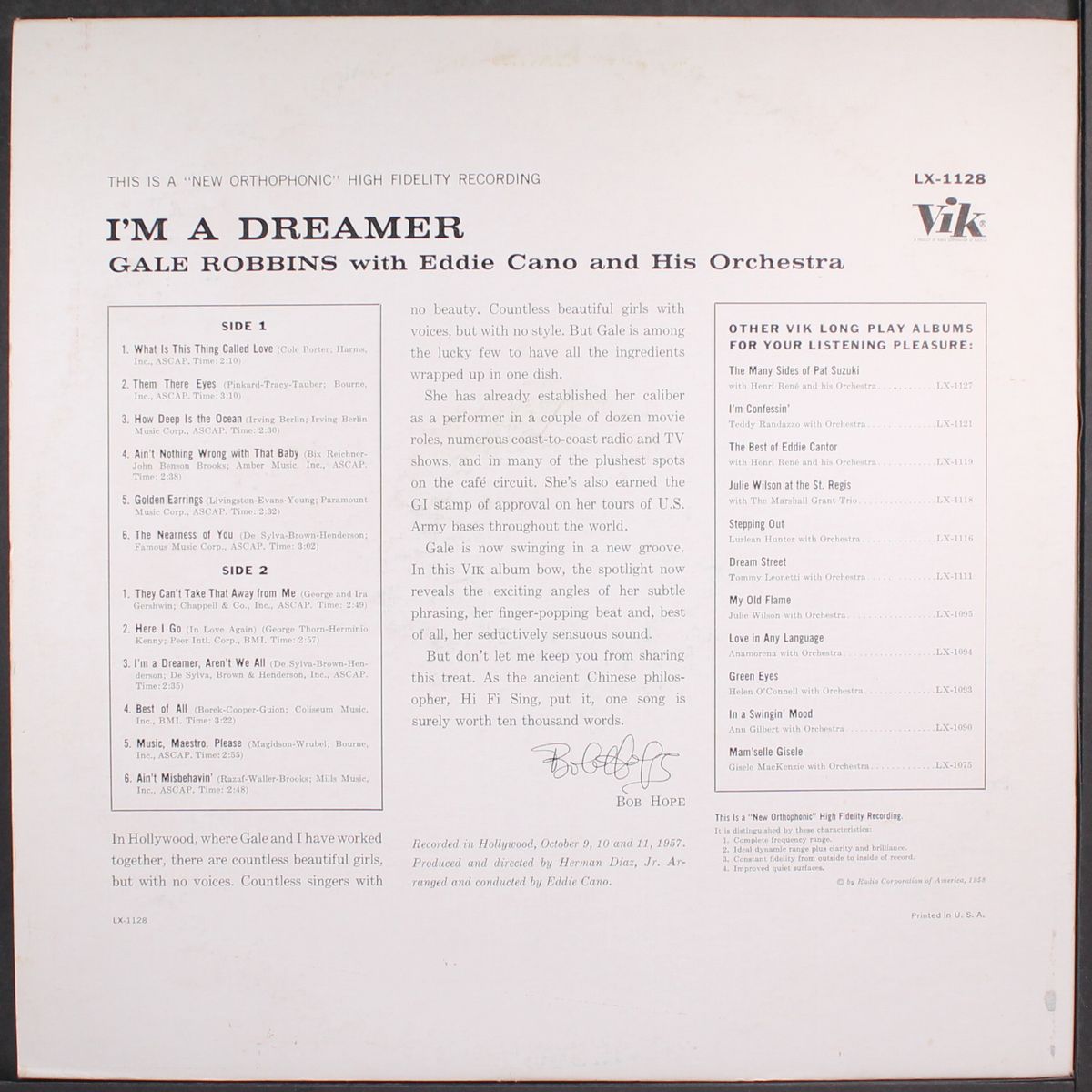 i'm a dreamer by GALE ROBBINS