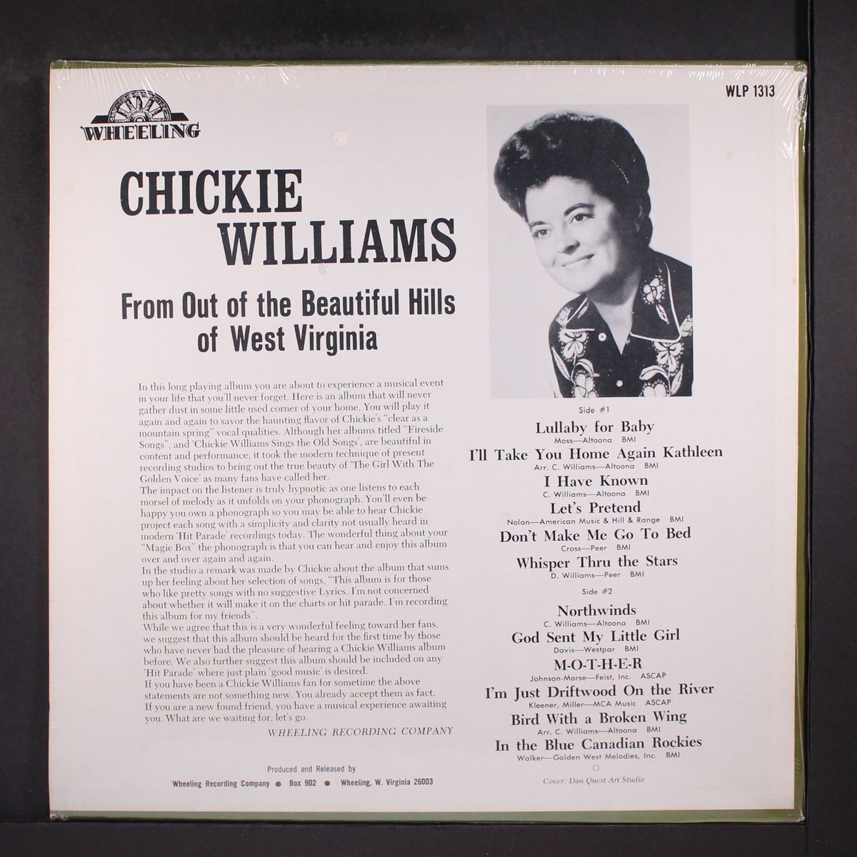 from out of the beautiful hills of west virginia by CHICKIE WILLIAMS
