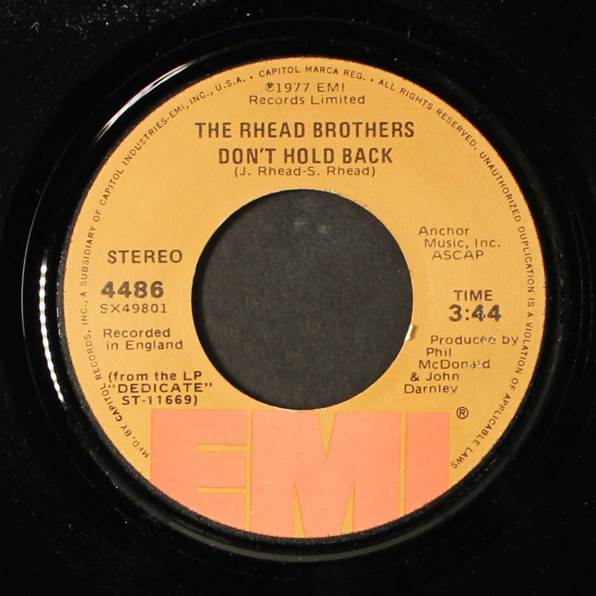 woman of soul / don't hold back by RHEAD BROTHERS
