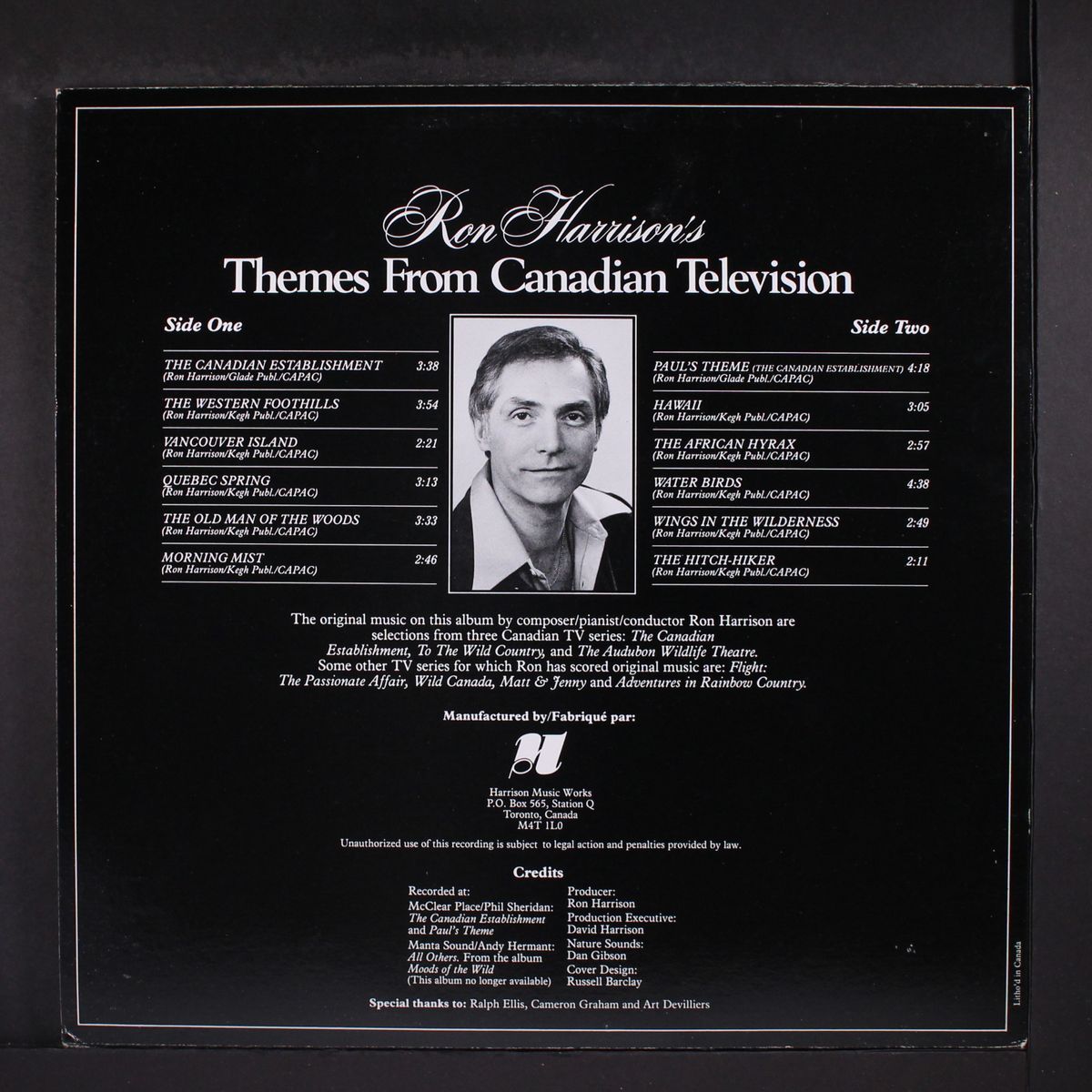 canadian establishment by RON HARRISON