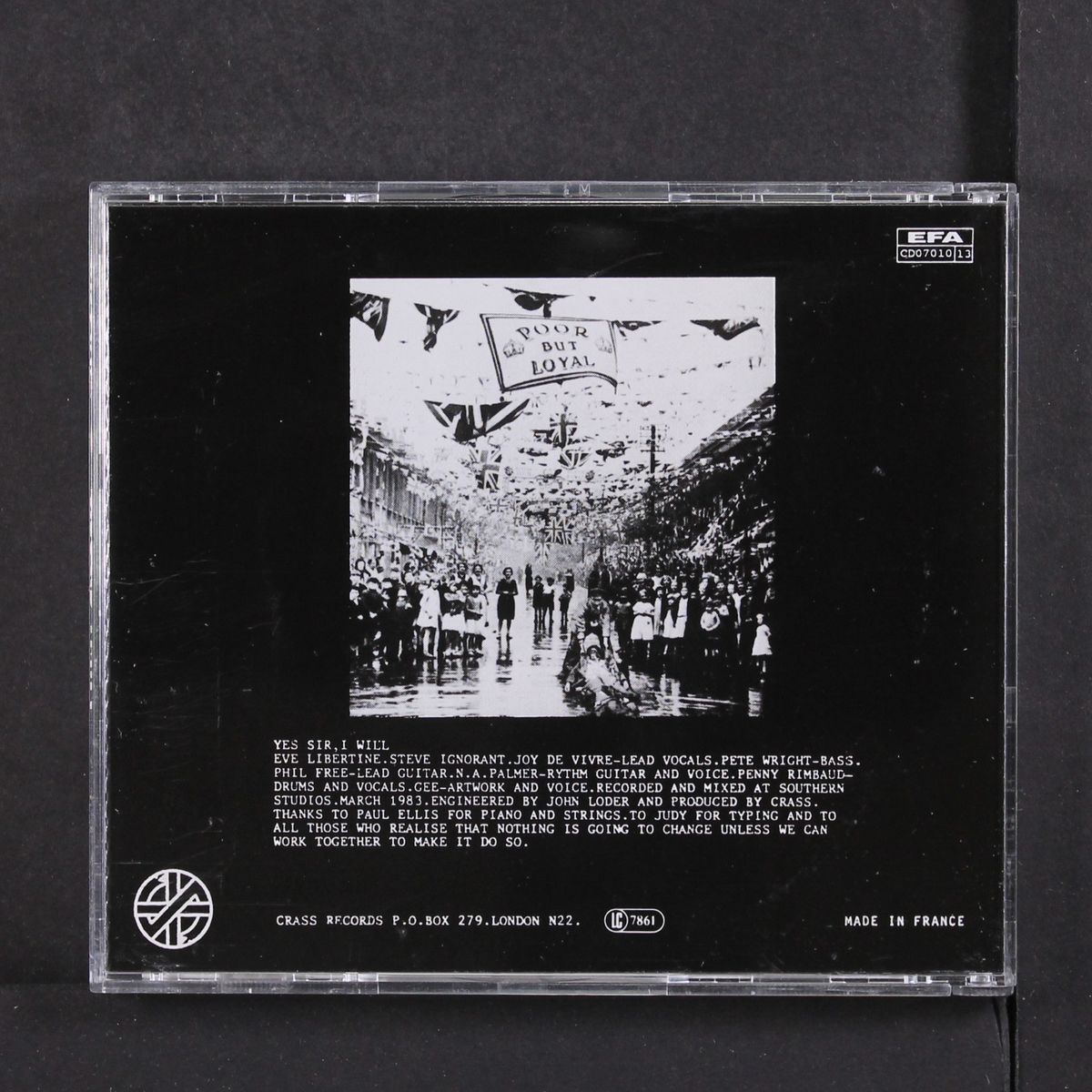 yes sir i will by CRASS