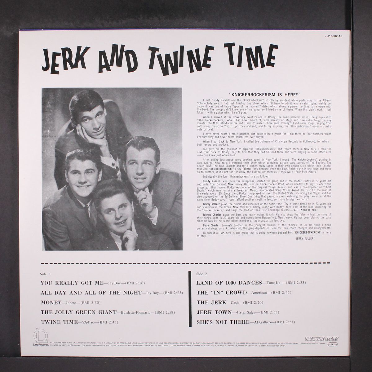 jerk and twine time by KNICKERBOCKERS