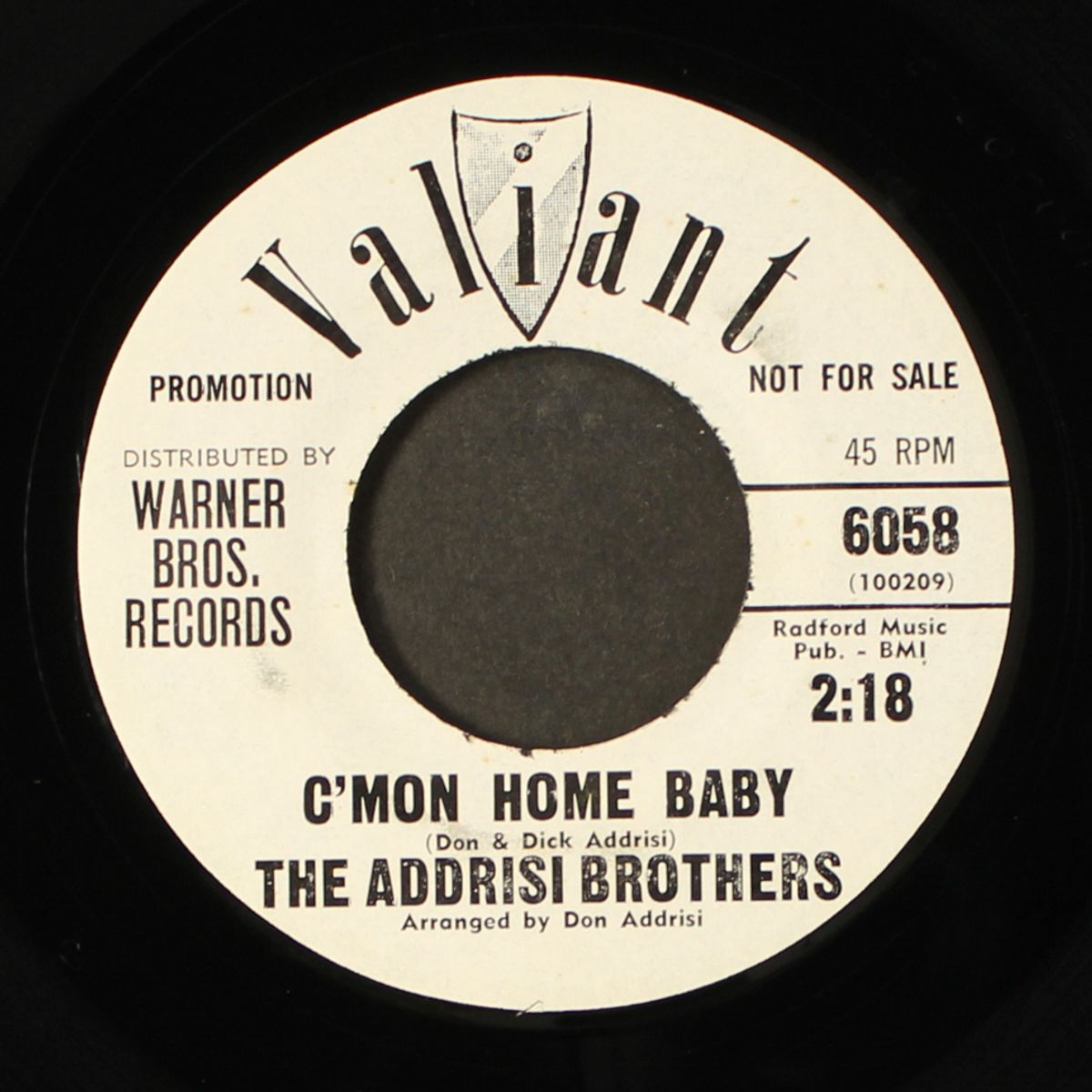 little miss sad / c'mon home baby by ADDRISI BROTHERS