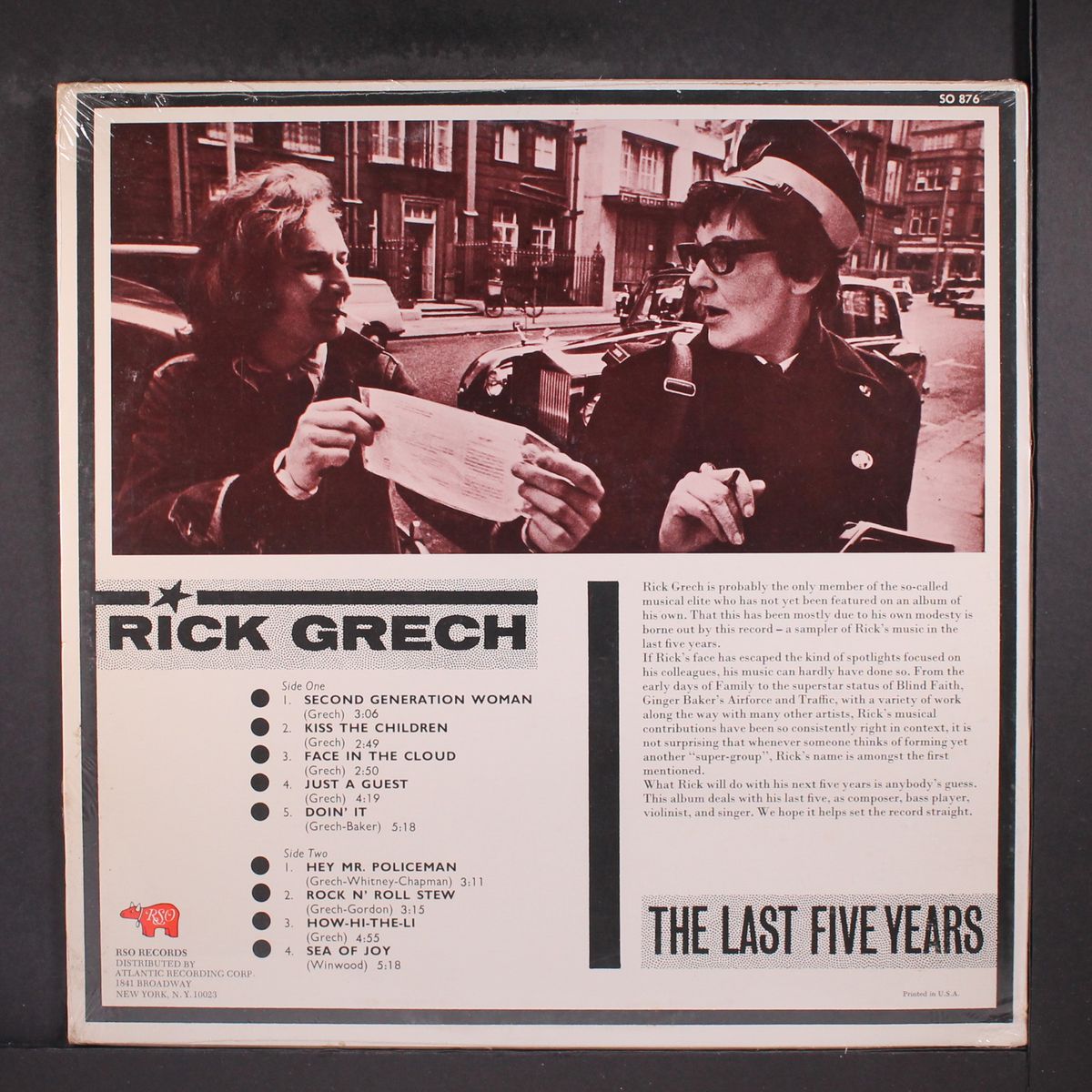 the last five years by RICK GRECH
