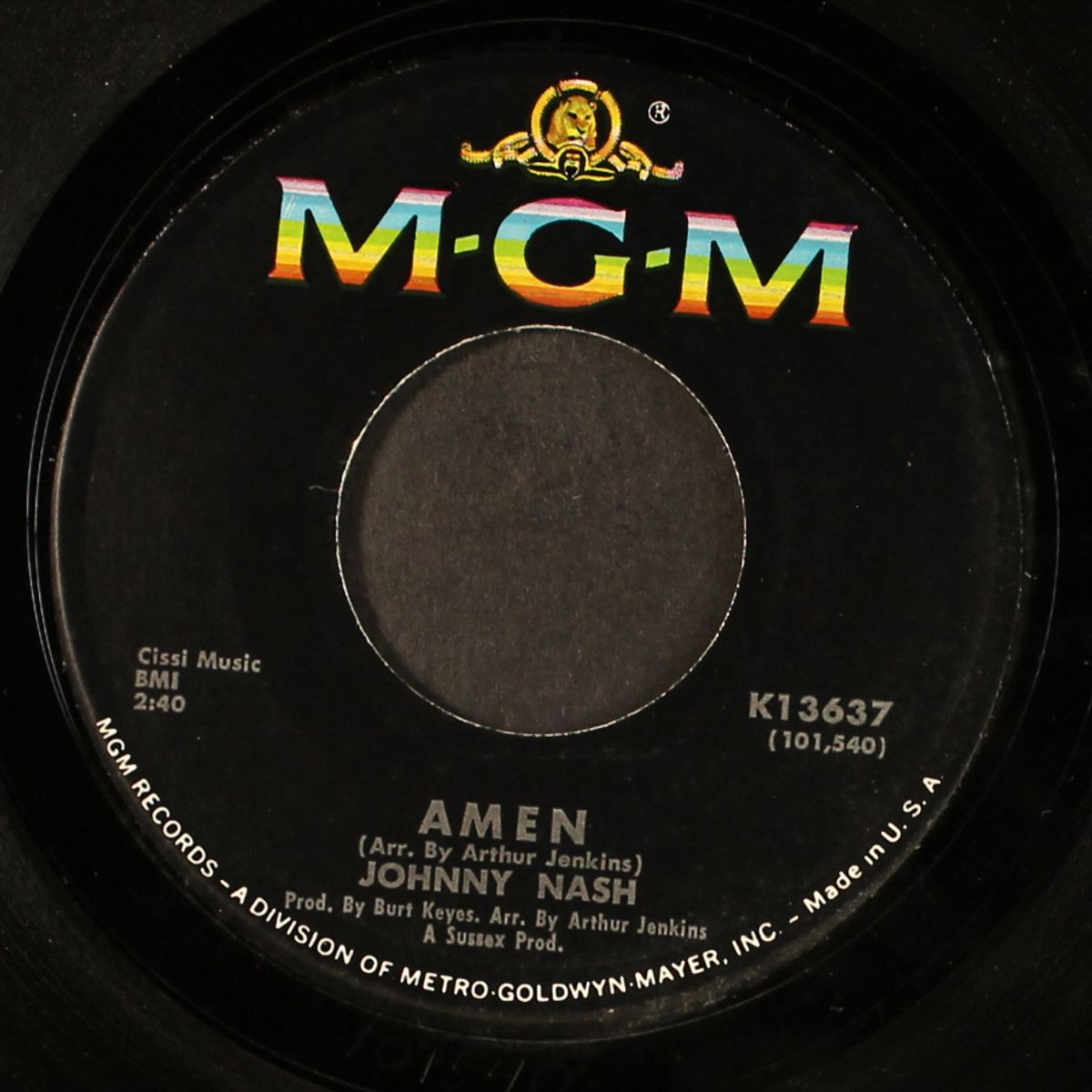amen / perfumed flower by JOHNNY NASH