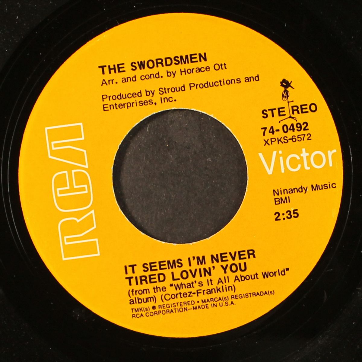 it seems i'm never tired lovin' you / what it's all about world by SWORDSMEN