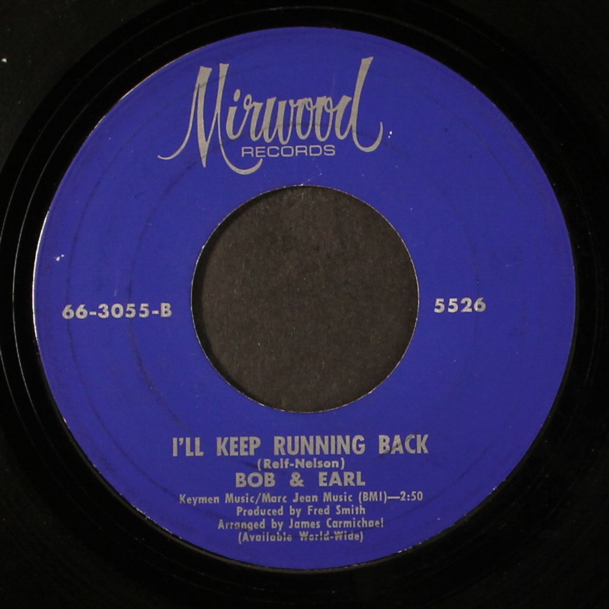 baby, your time is my time / i'll keep running back by BOB & EARL