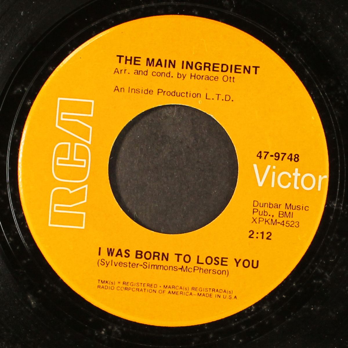 i was born to lose you / psychedelic ride by MAIN INGREDIENT