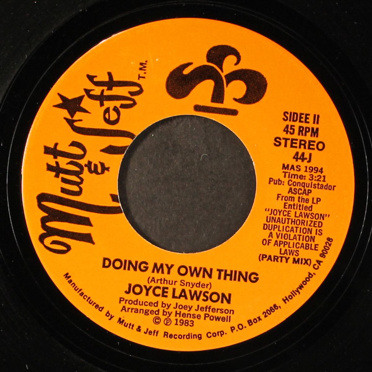 doing my own thing by JOYCE LAWSON
