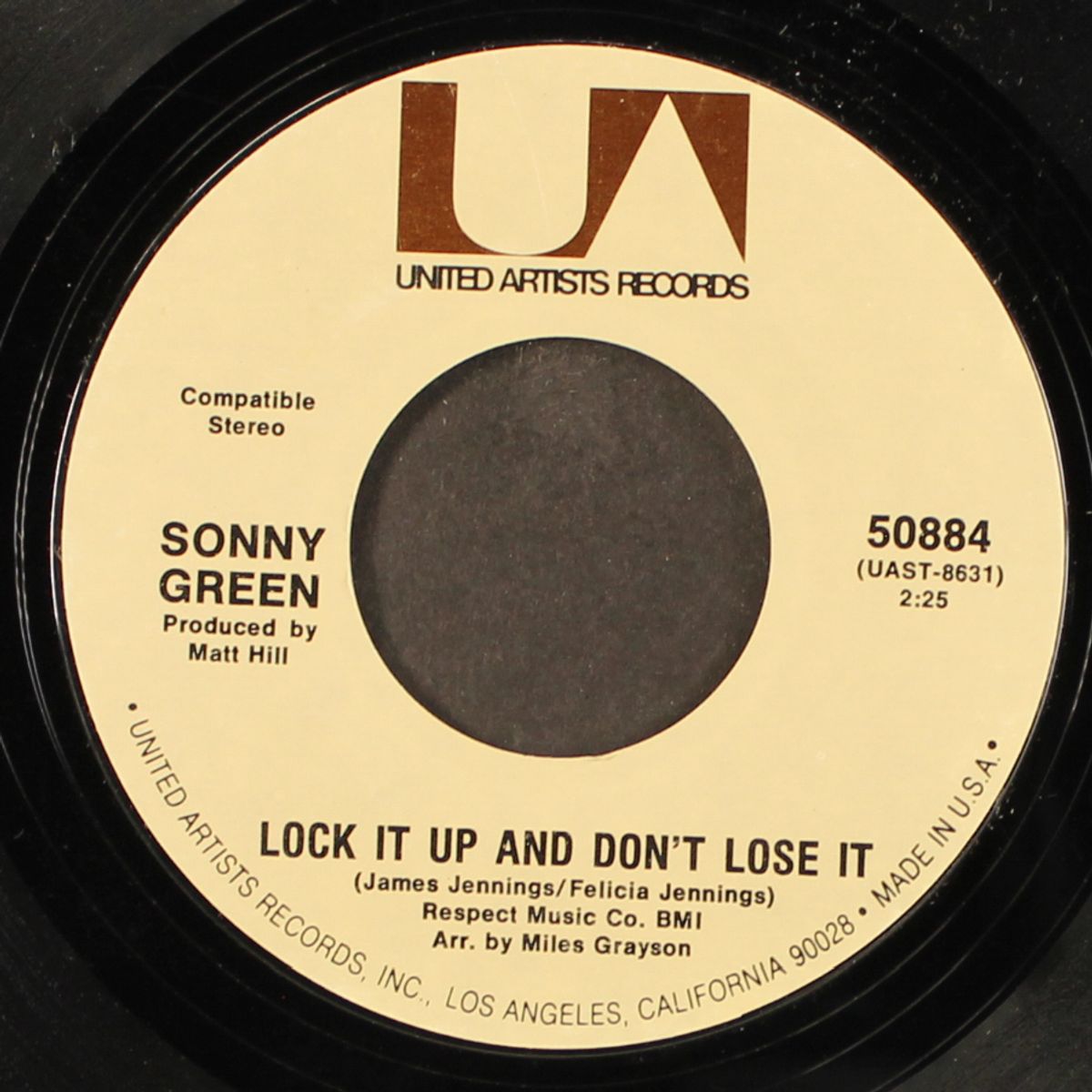 lock it up and don't lose it / you've got the love i need by SONNY GREEN
