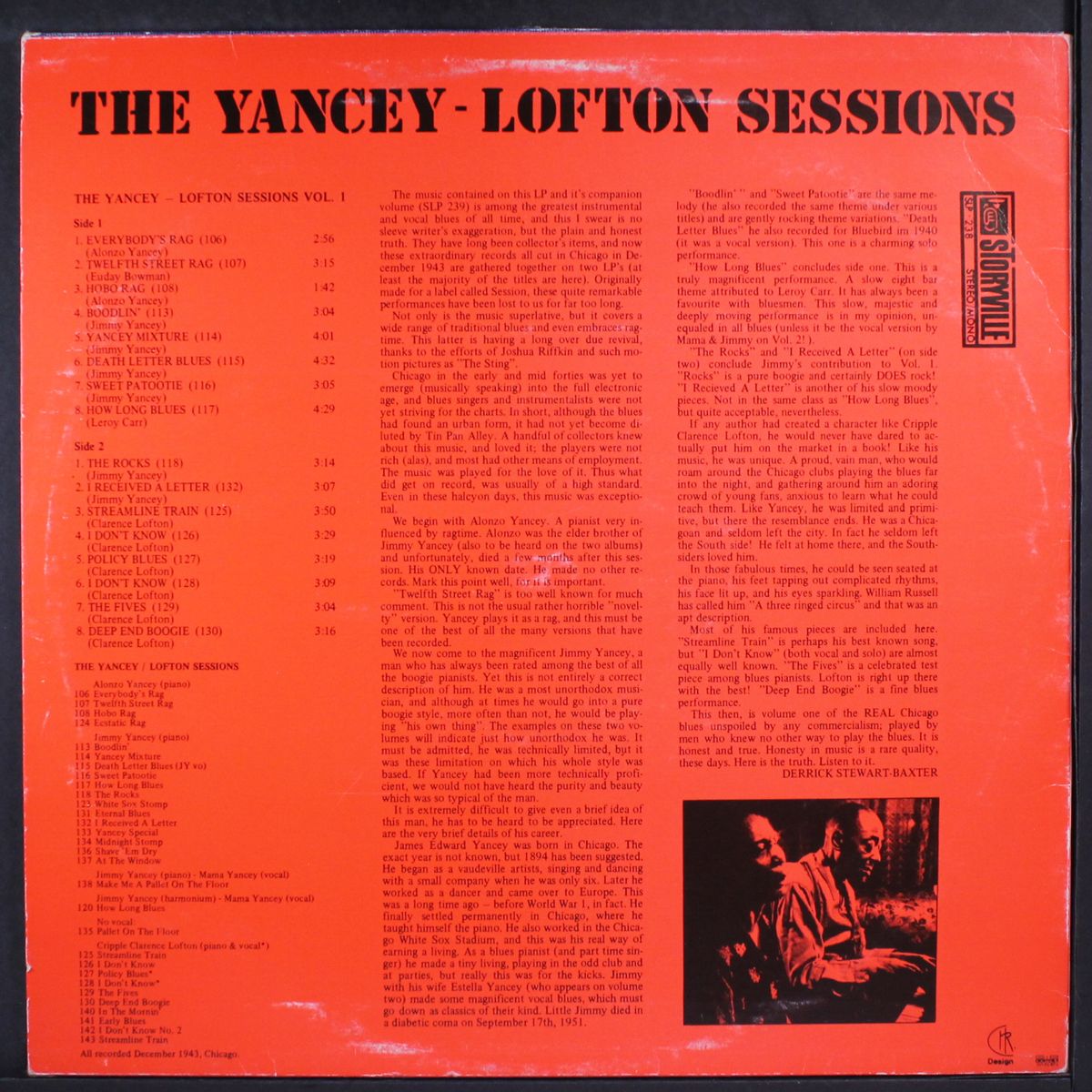 the yancey-lofton sessions, vol. 1 by ALONZO YANCEY, JIMMY YANCEY & CRIPPLE CLARENCE