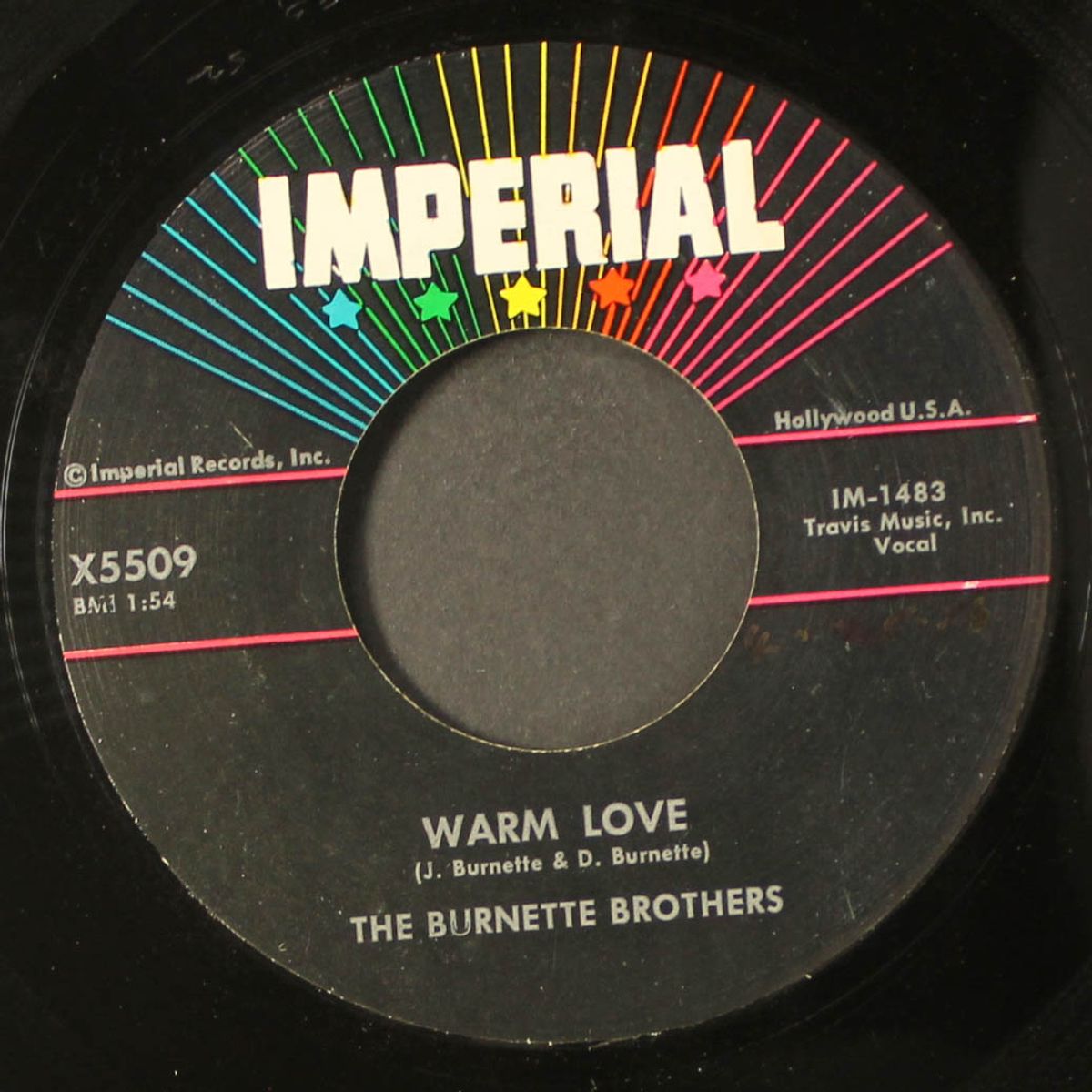 warm love / my honey by BURNETTE BROTHERS
