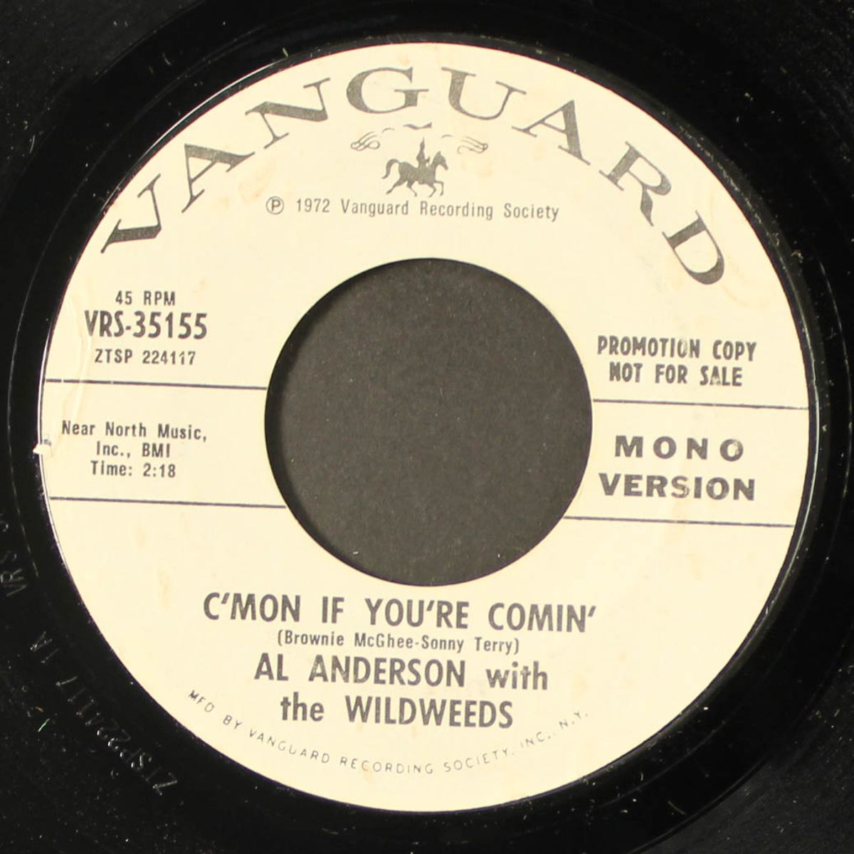 c'mon if you're comin' / mono by AL ANDERSON & WILDWEEDS