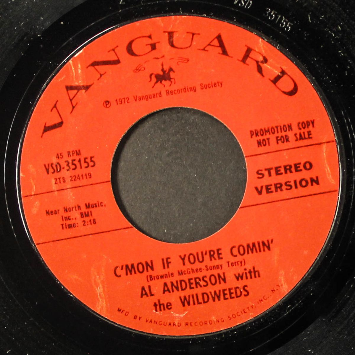 c'mon if you're comin' / mono by AL ANDERSON & WILDWEEDS
