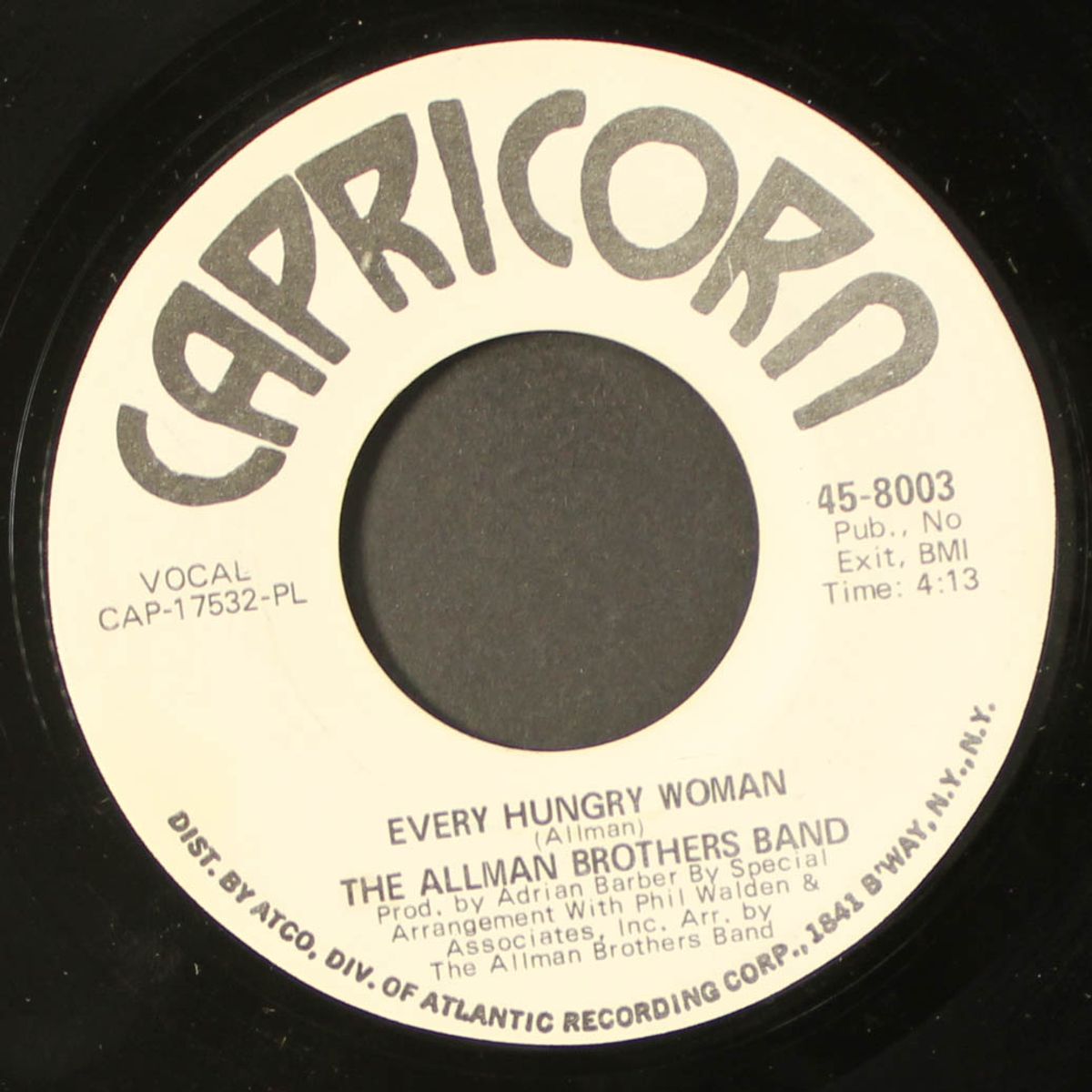 black hearted woman / every hungry woman by ALLMAN BROTHERS BAND