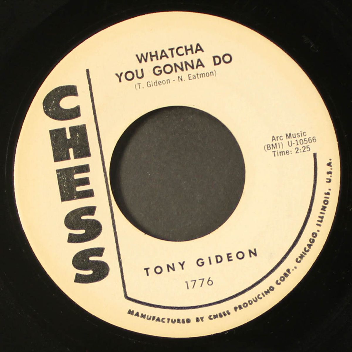 the way you made me, baby / whatcha you gonna do by TONY GIDEON