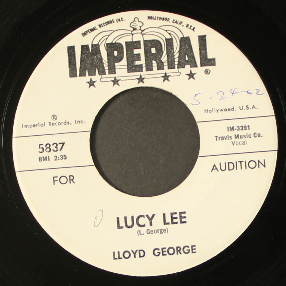 lucy lee / sing real loud by LLOYD GEORGE