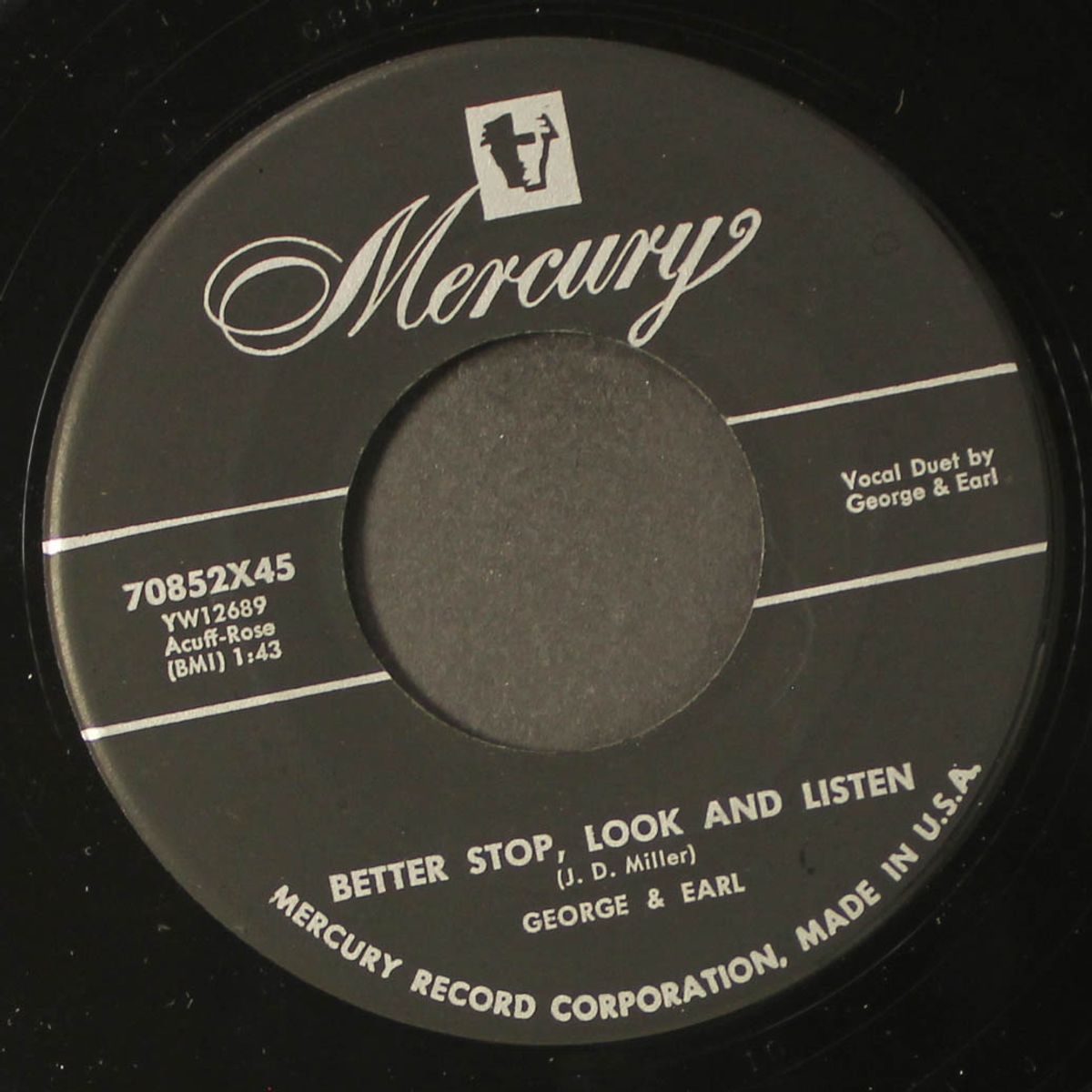 done gone / better stop, look and listen by GEORGE & EARL