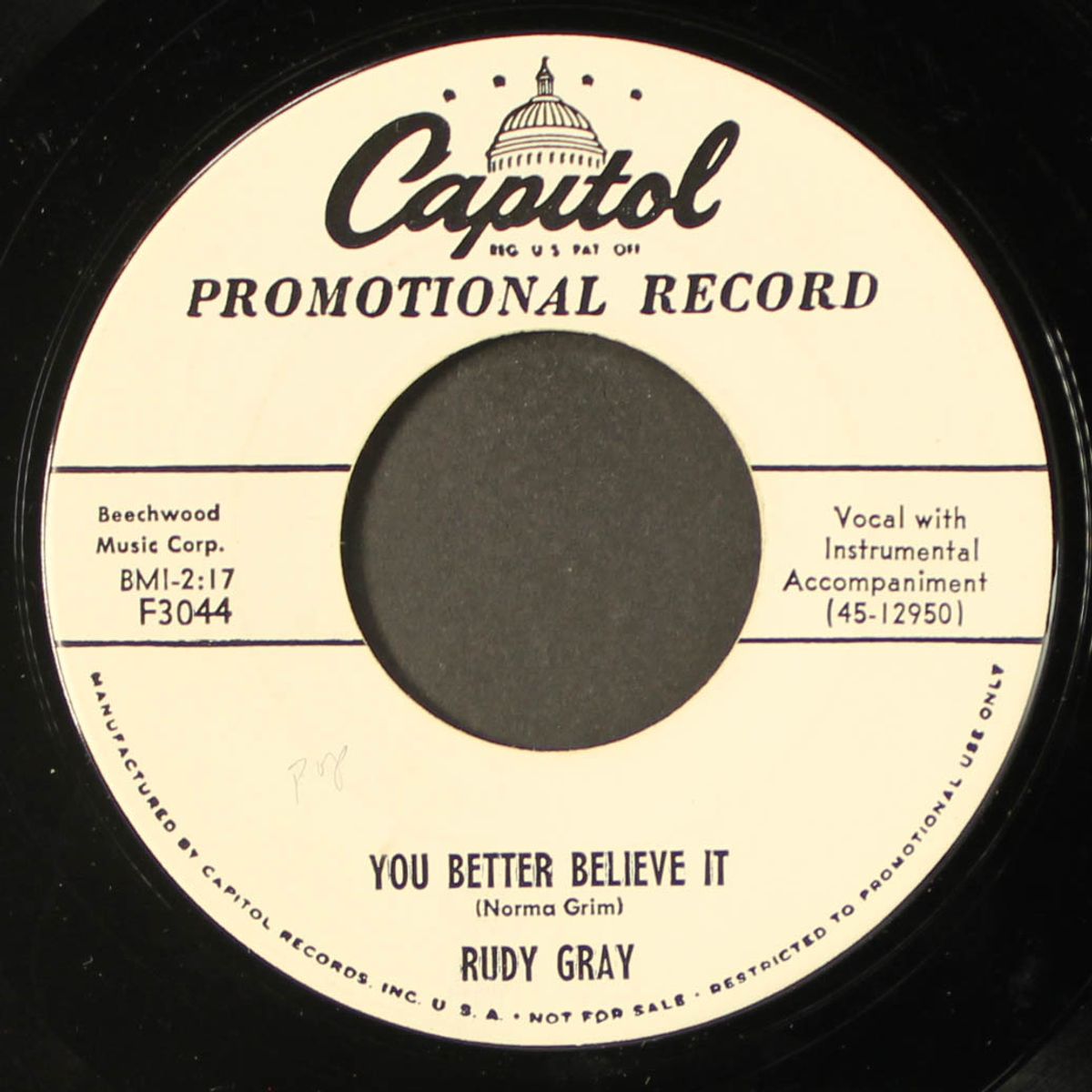 you better believe it / ca-razy! by RUDY GRAY