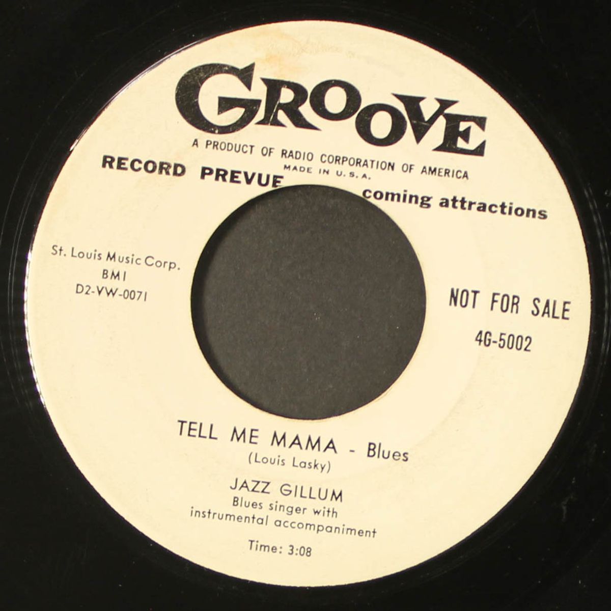 key to the highway / tell me mama by JAZZ GILLUM