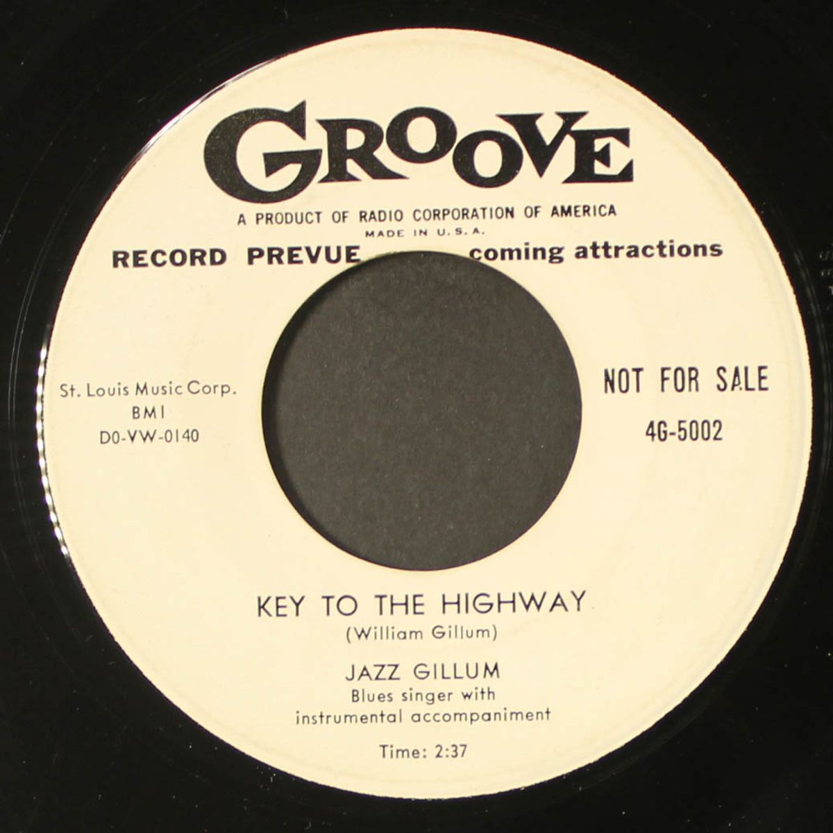 key to the highway / tell me mama by JAZZ GILLUM