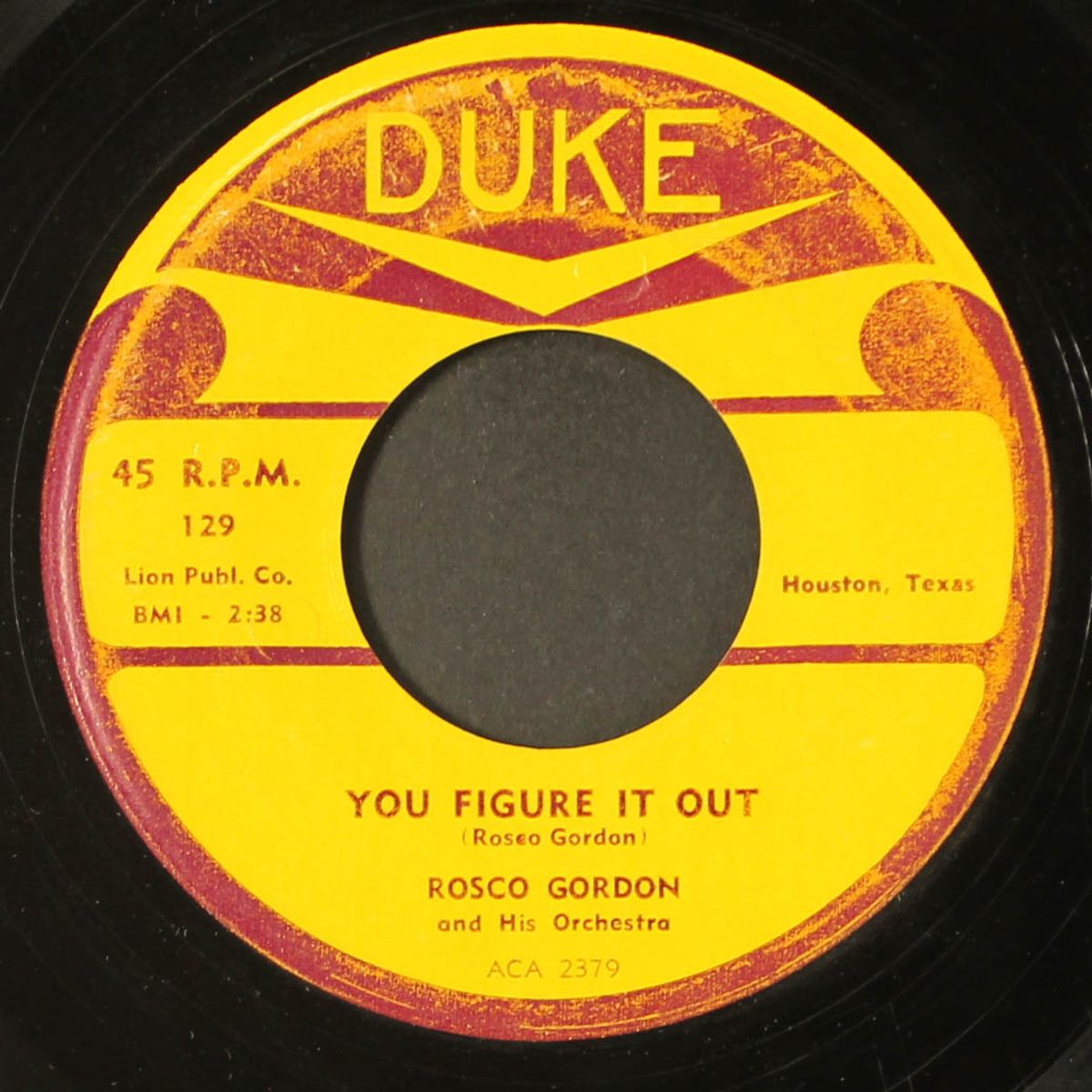 you figure it out / three cent love by ROSCO GORDON
