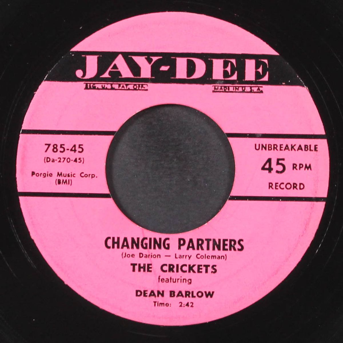 changing partners / your love by CRICKETS