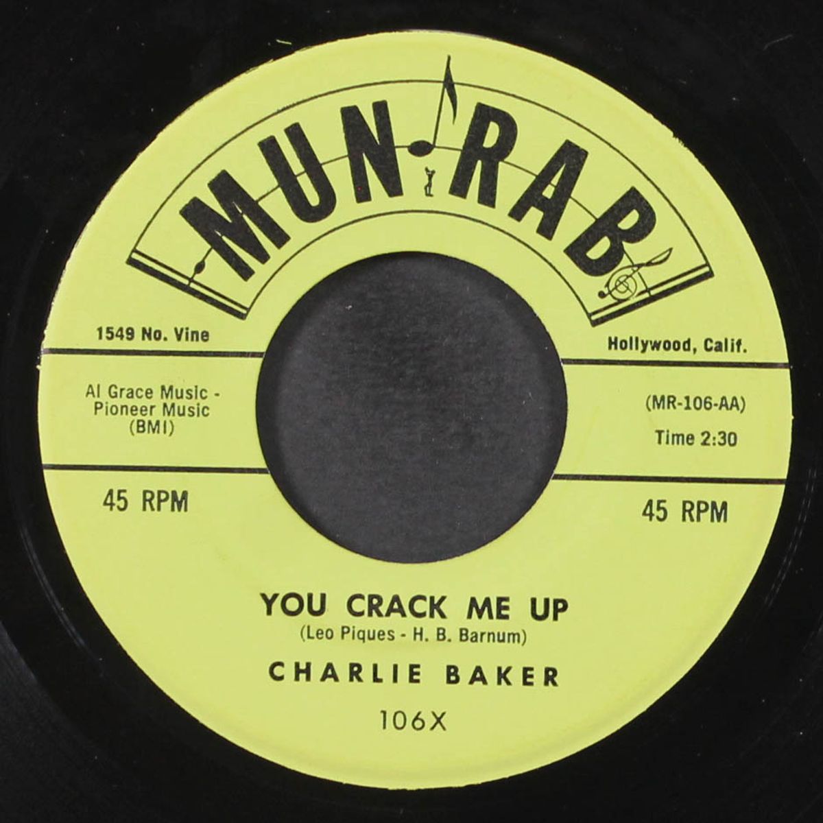 you crack me up / star of wonder by CHARLIE BAKER