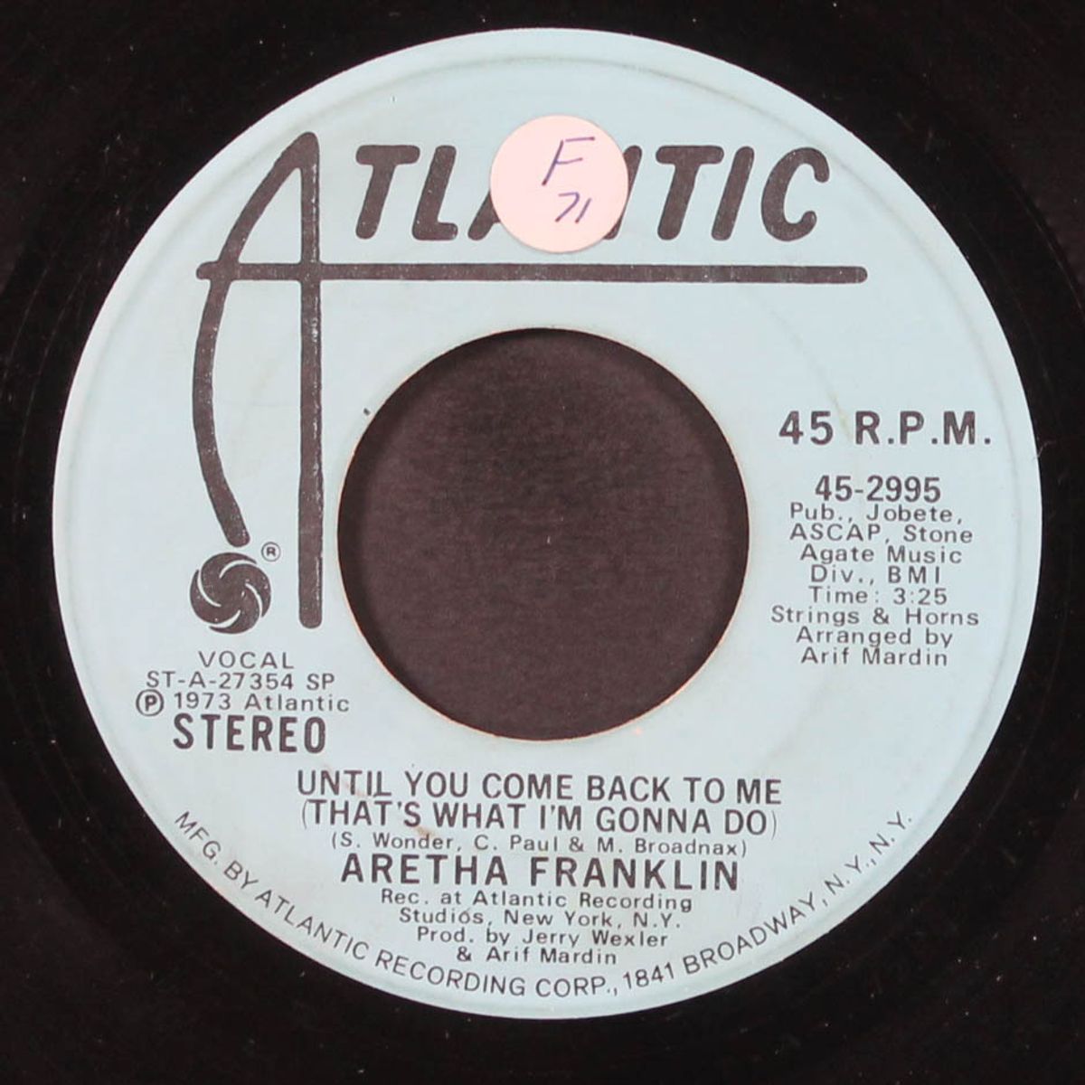 until you come back to me / mono by ARETHA FRANKLIN