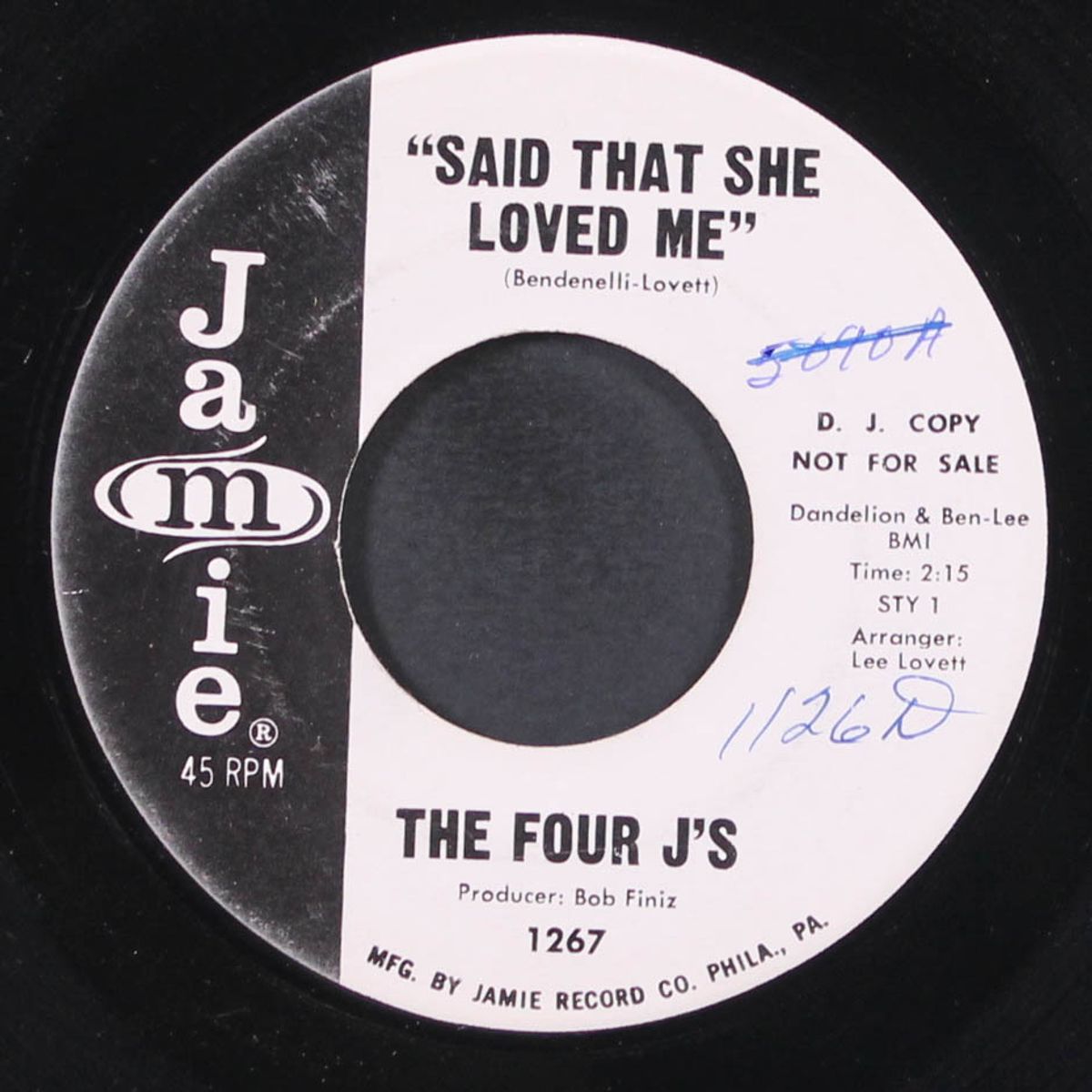 here am i broken-hearted / said that she loved me by FOUR J'S