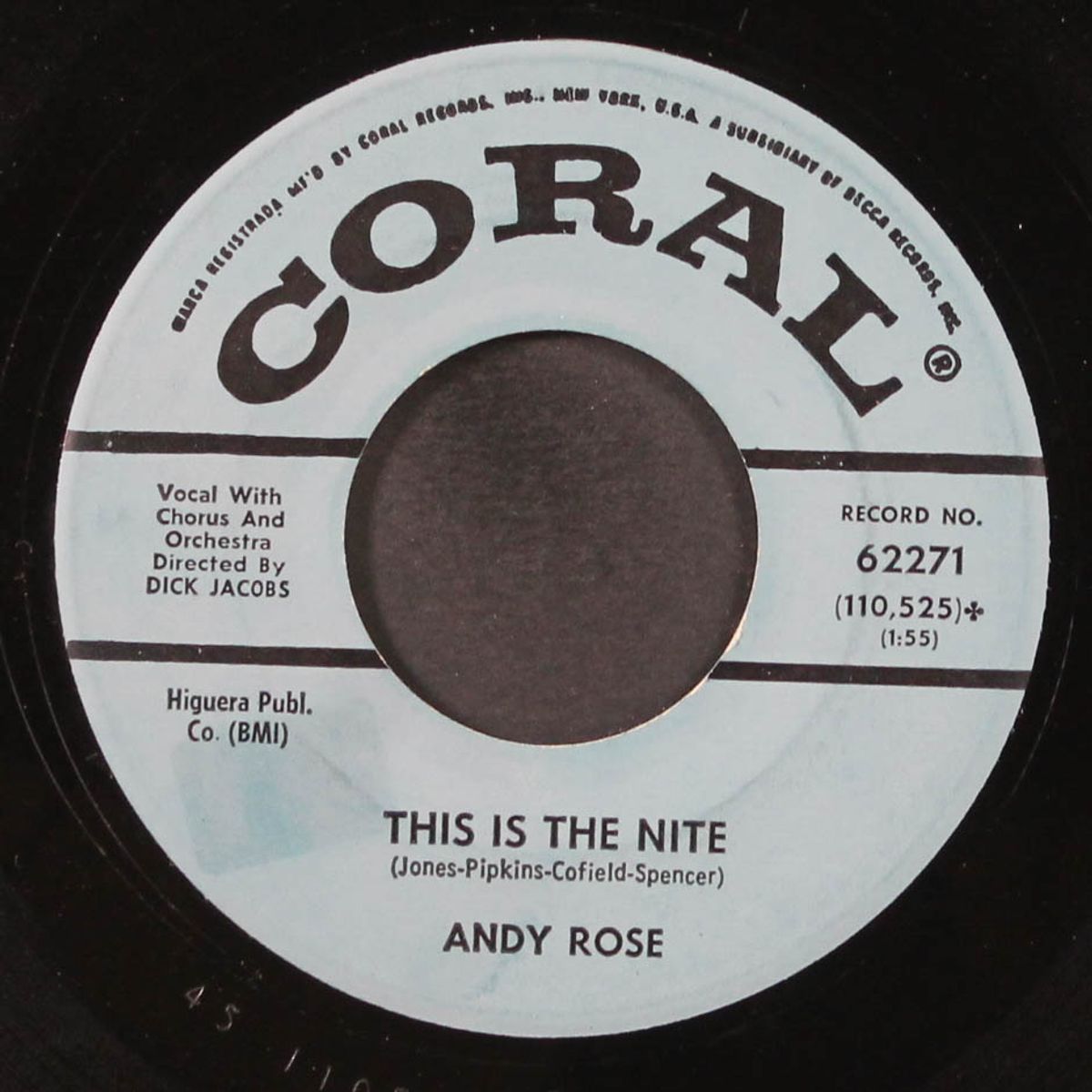 this is the nite / crazy for you by ANDY ROSE