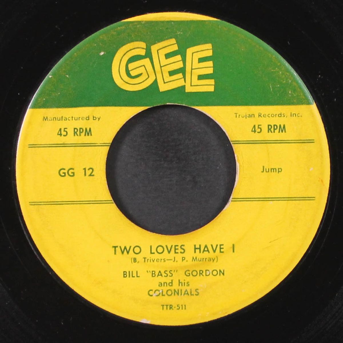 two loves have i / bring my baby back by BILL GORDON & COLONIALS