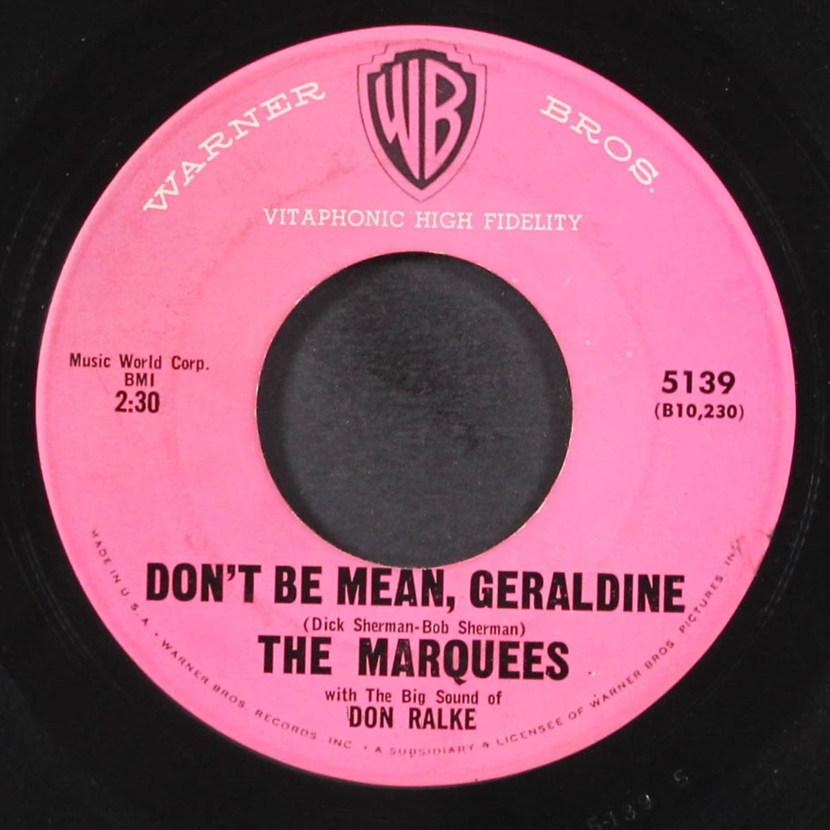 don't be mean, geraldine / until the day i die by MARQUEES