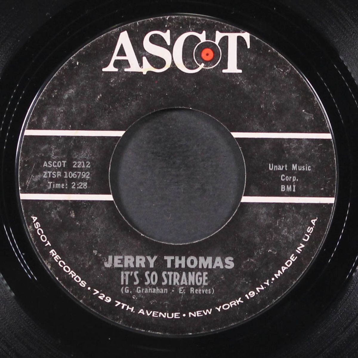 someone / it's so strange by JERRY THOMAS
