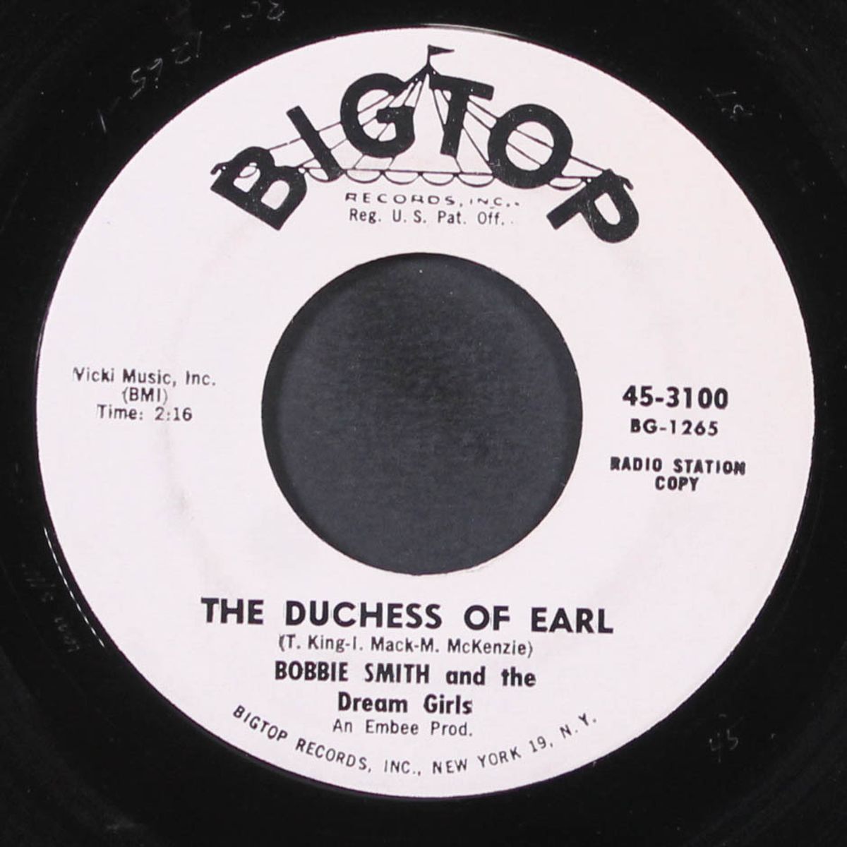 the duchess of earl / mine all mine by BOBBIE SMITH & DREAM GIRLS