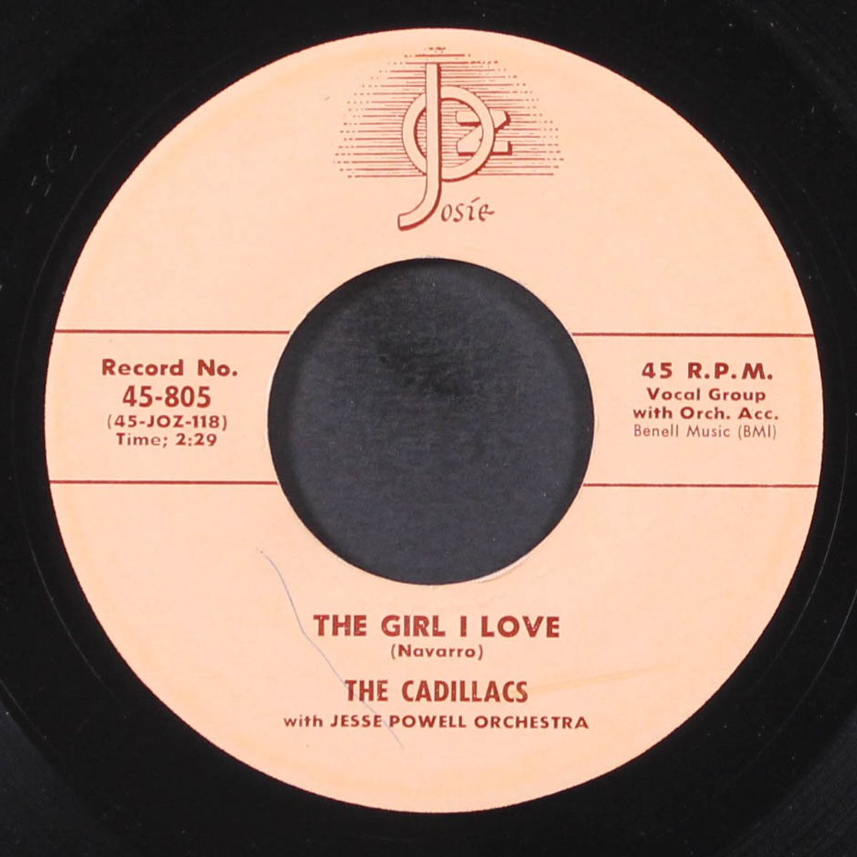 the girl i love / that's all i need by CADILLACS