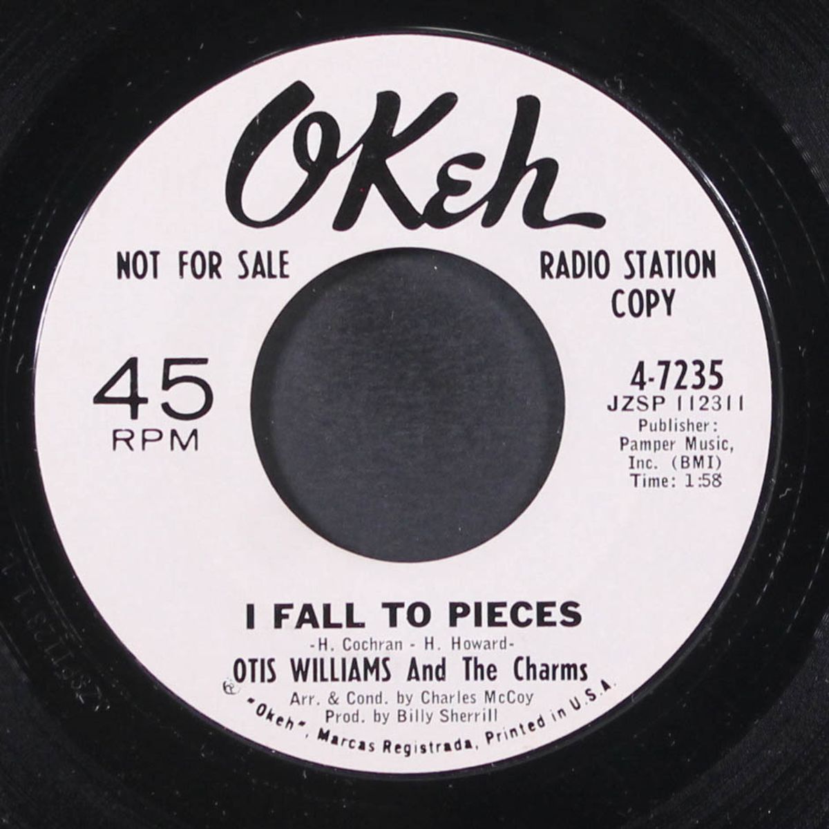 gotta get myself together / i fall to pieces by OTIS WILLIAMS & CHARMS