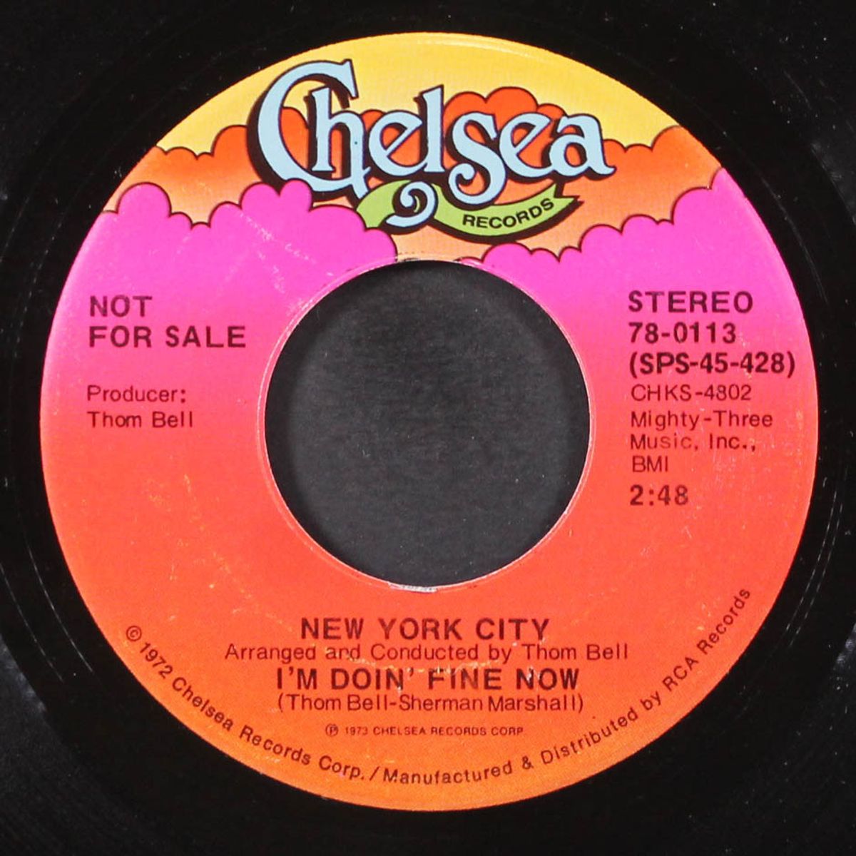 i'm doin' fine now / ain't it so by NEW YORK CITY