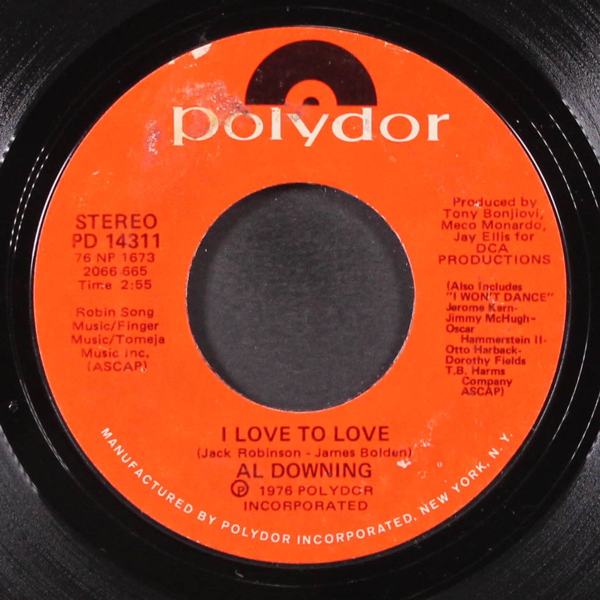 i'm just nobody / i love to love by AL DOWNING