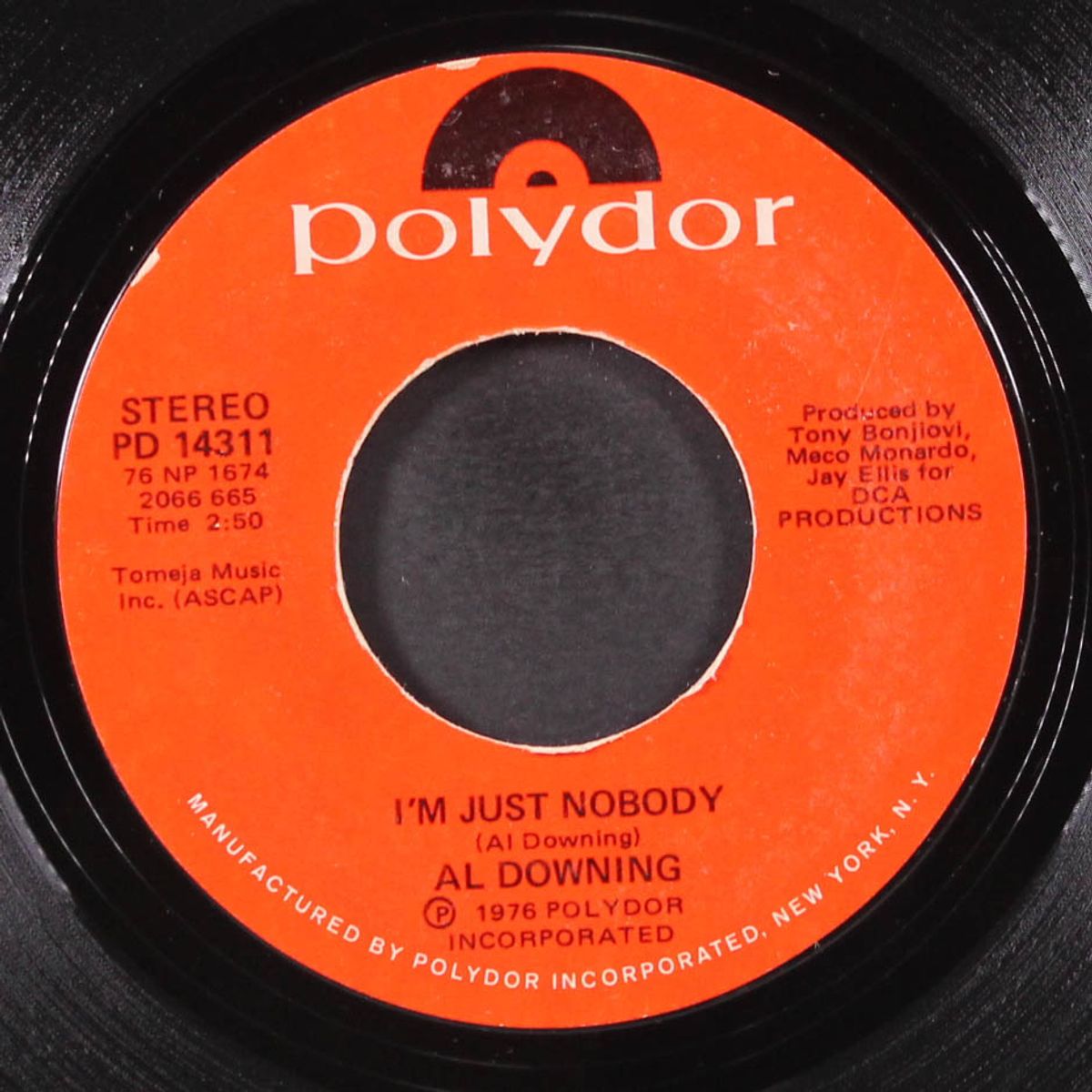 i'm just nobody / i love to love by AL DOWNING