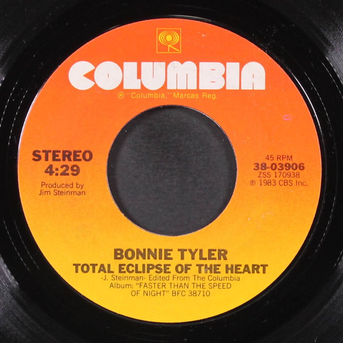 total eclipse of the heart / straight from the heart by BONNIE TYLER