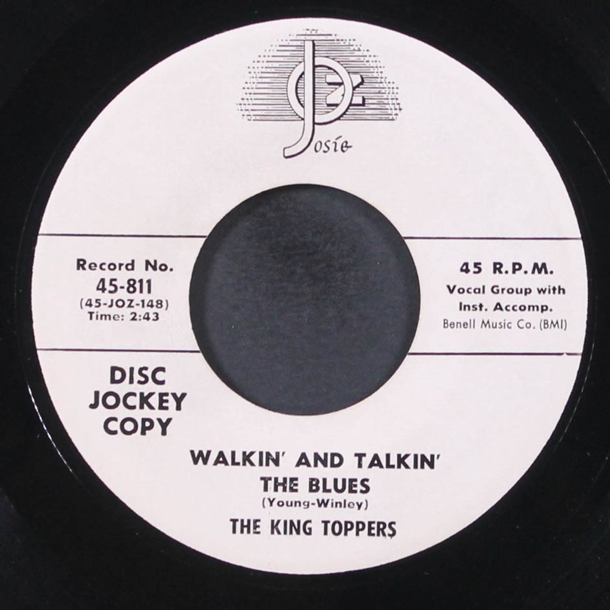 you were waiting for me / walkin' and talkin' the blues by KING TOPPERS