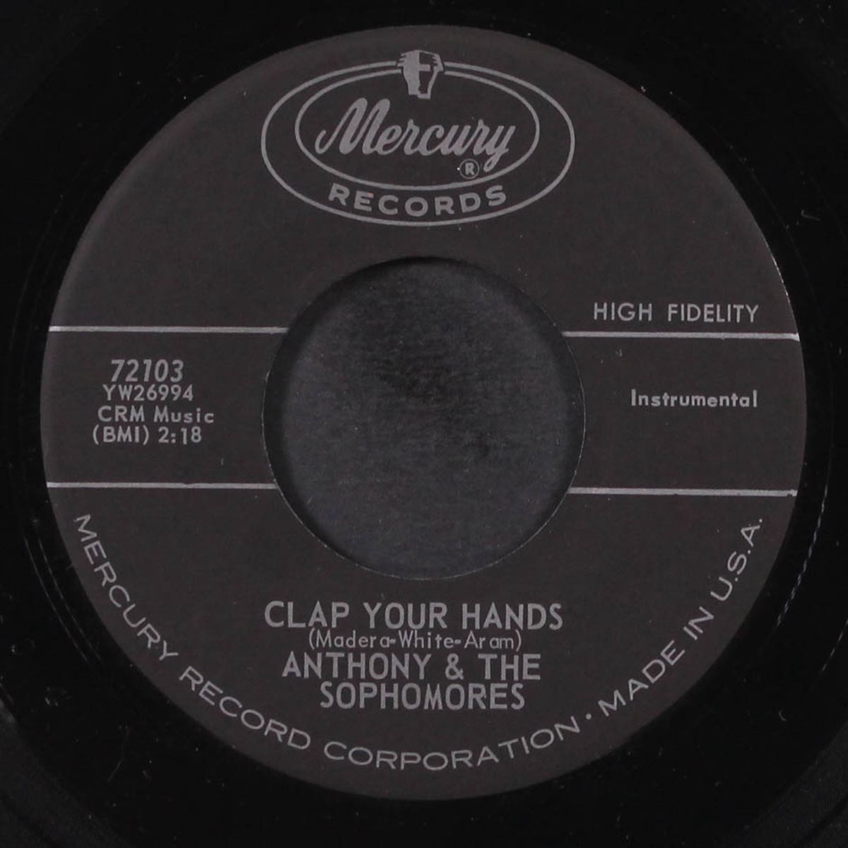 play those oldies mr. dj / clap your hands by ANTHONY & SOPHOMORES
