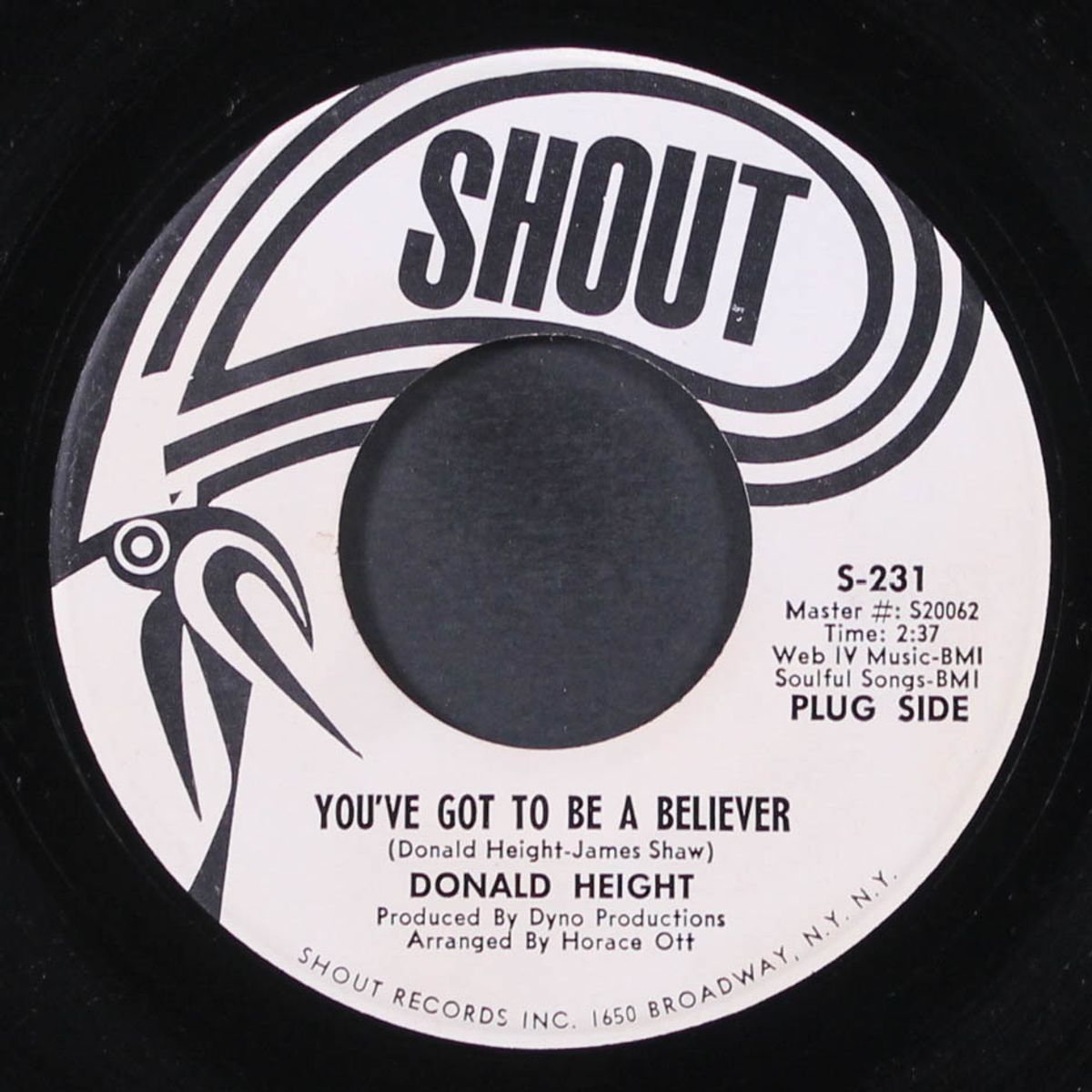 you've got to be a believer / never let me go by DONALD HEIGHT