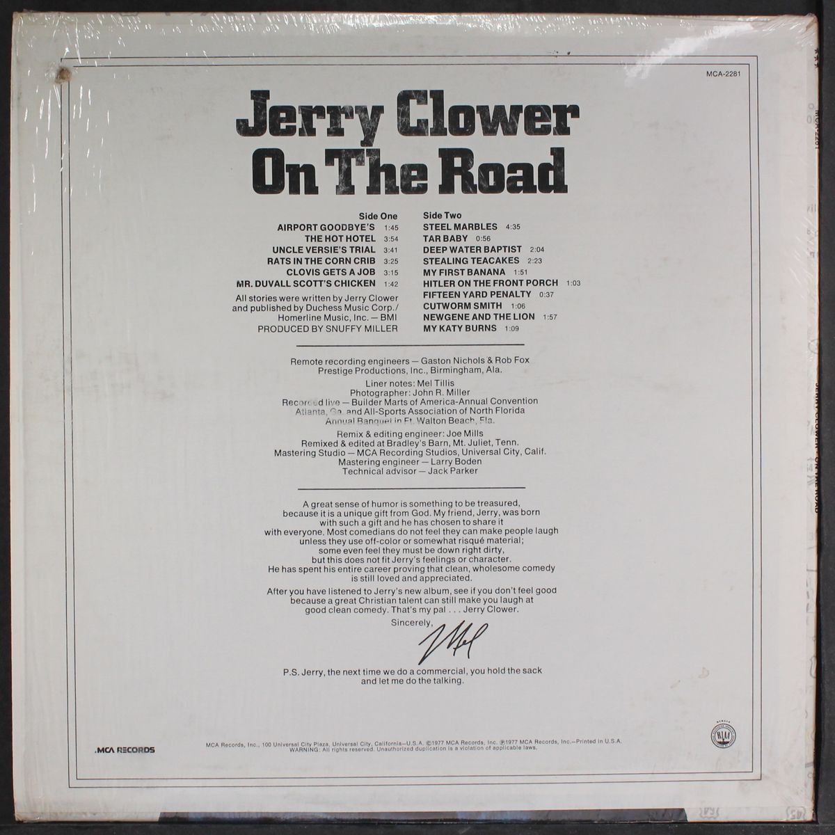 on the road by JERRY CLOWER